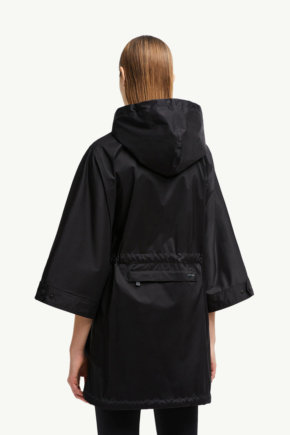 Vorassy Packable Hooded Cape Women Black Moncler 4