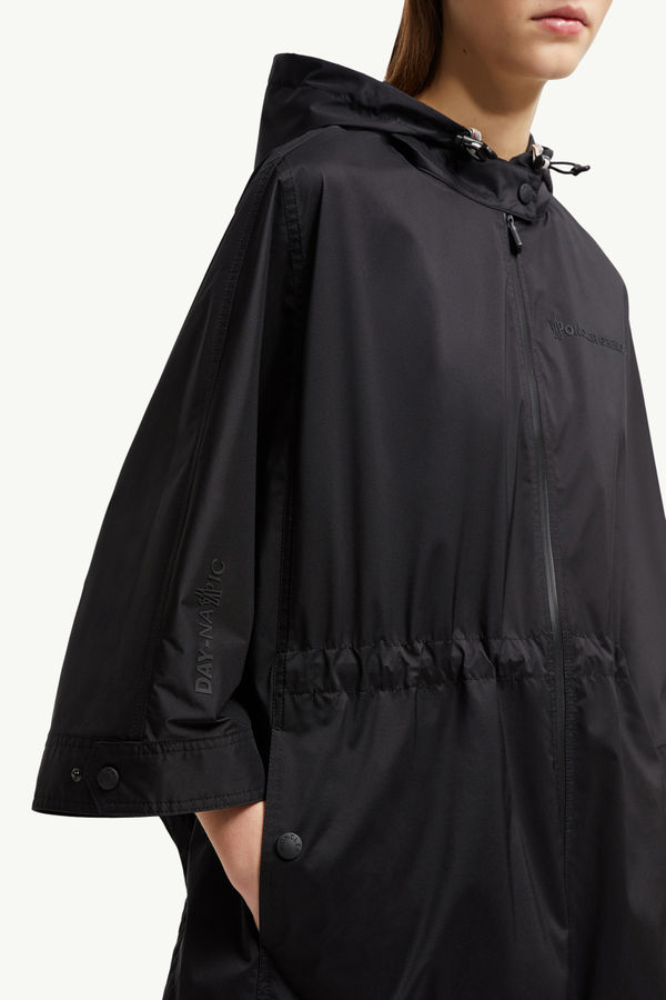 Vorassy Packable Hooded Cape Women Black Moncler 5