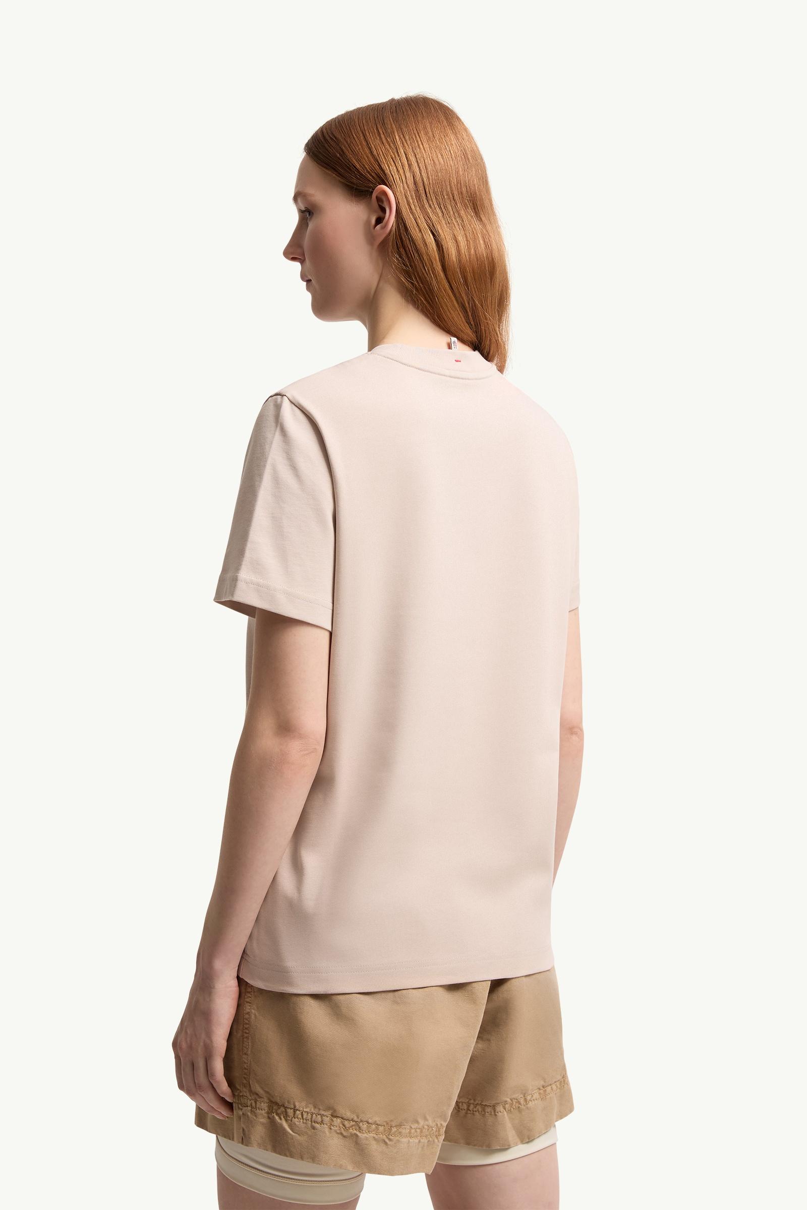 Light Pink Logo Cotton T-Shirt - Tops & T-Shirts for Women