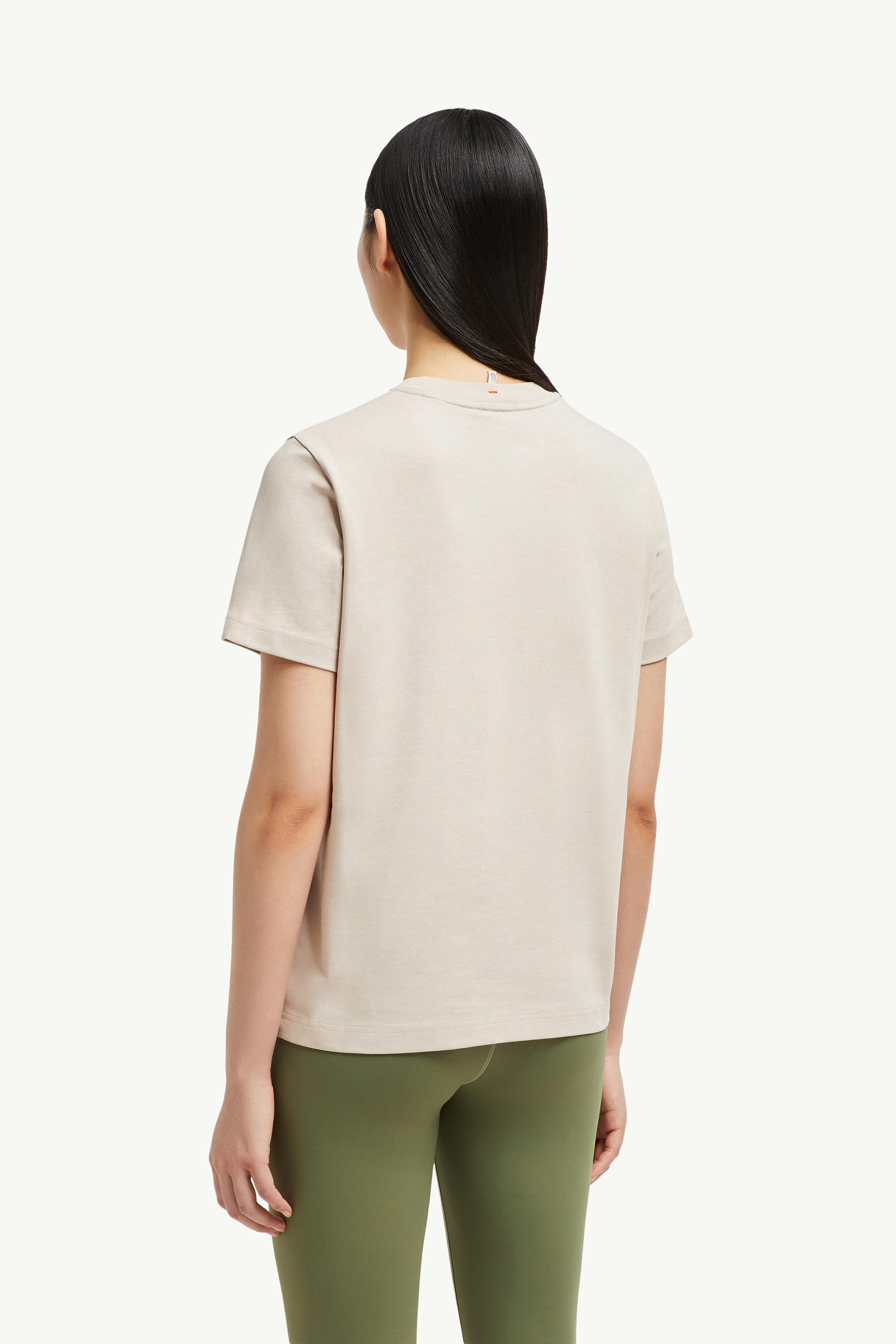 Logo Cotton T-Shirt Women Light Pink Moncler 4