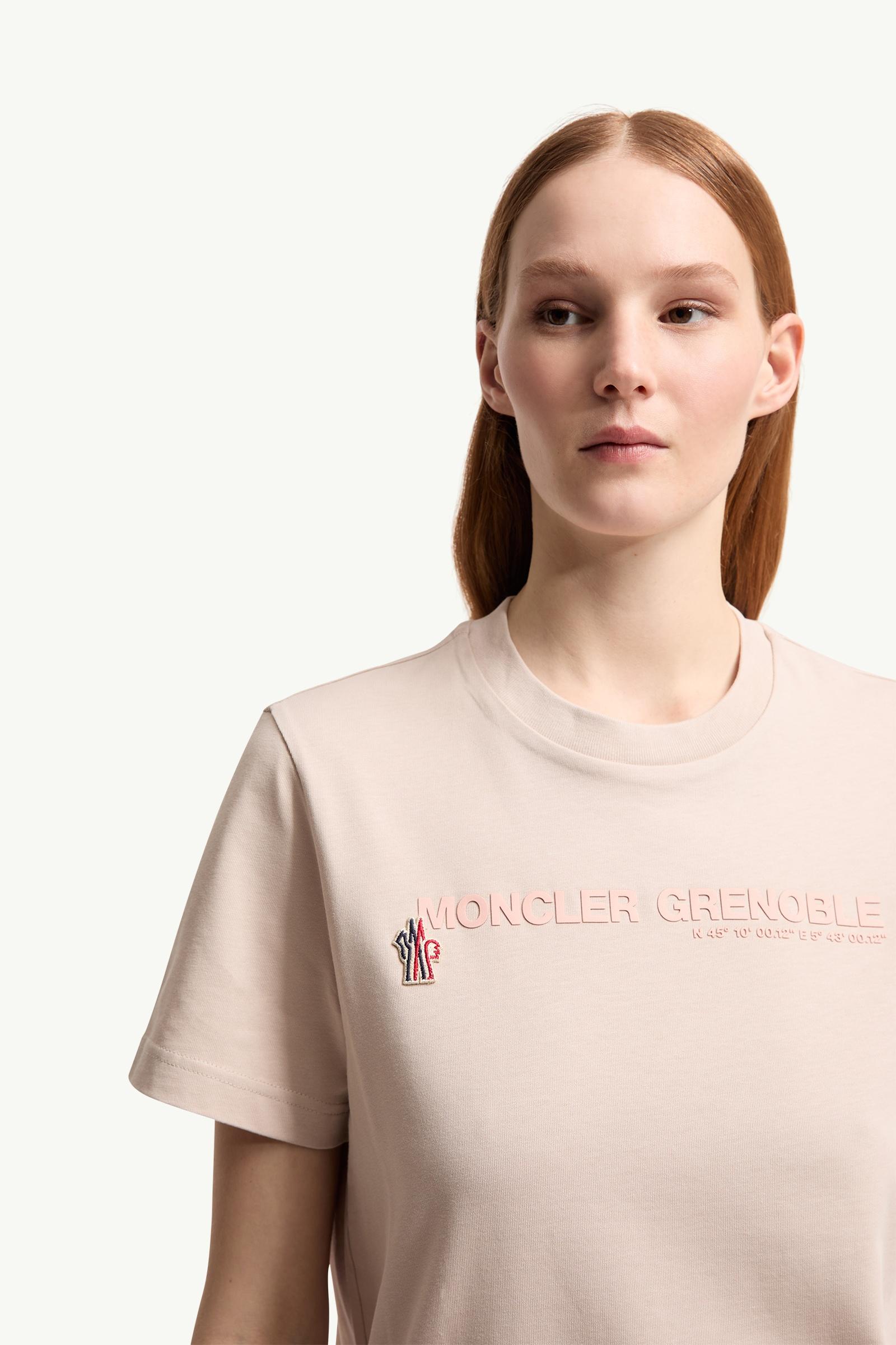 Light Pink Logo Cotton T-Shirt - Tops & T-Shirts for Women