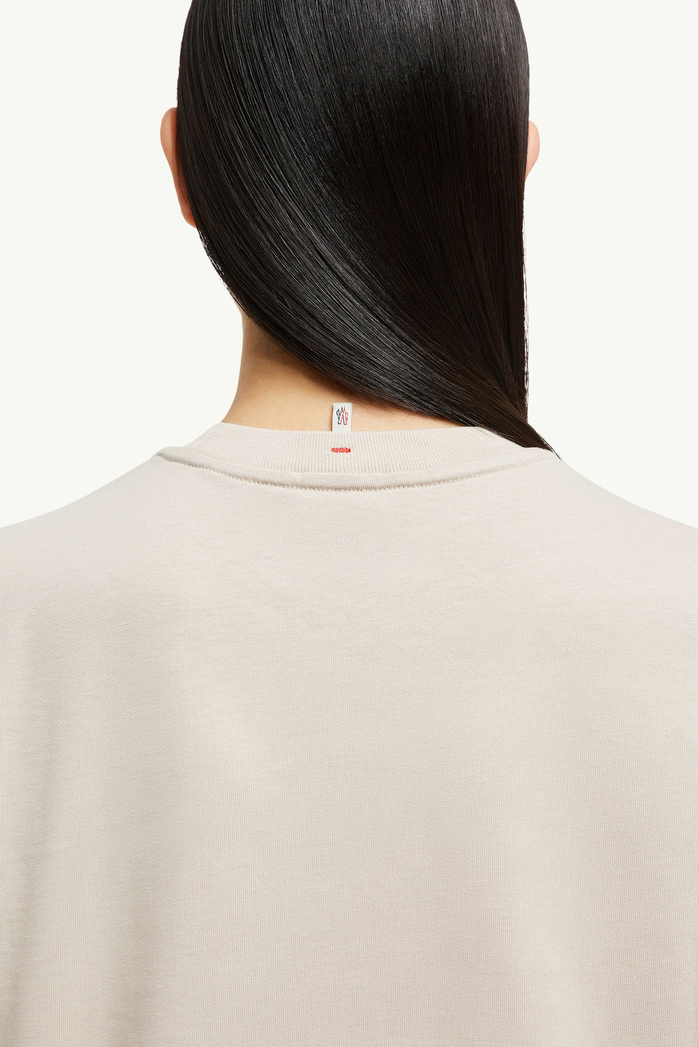 Logo Cotton T-Shirt Women Light Pink Moncler 7