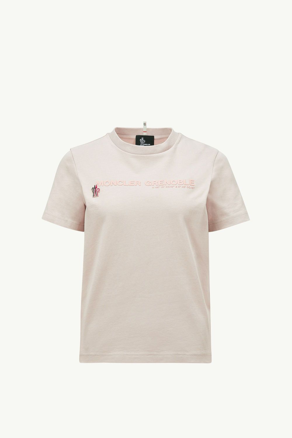 Logo Cotton T-Shirt Women Light Pink Moncler 2