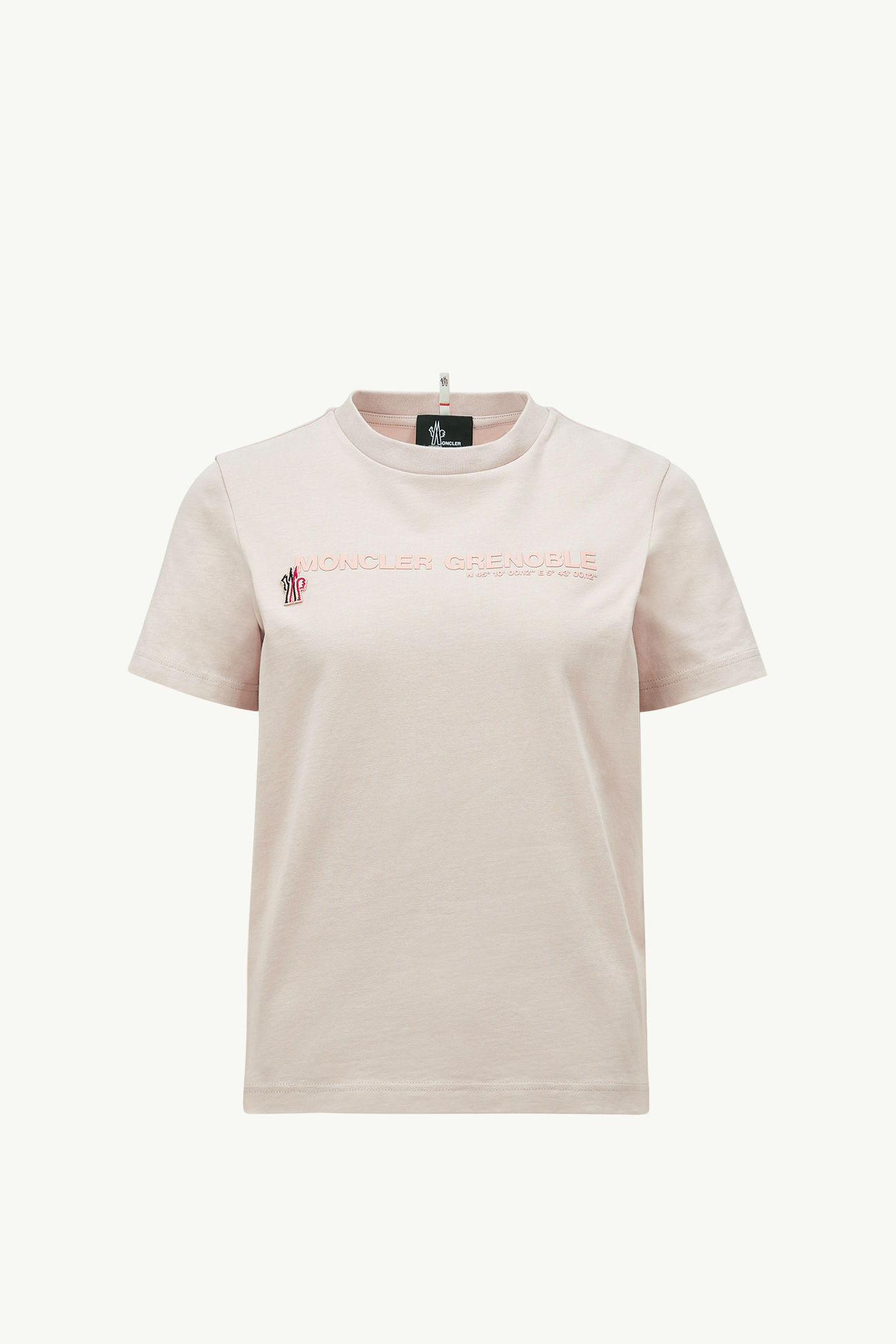 T-shirt logata in cotone Donna Rosa Chiaro Moncler 2