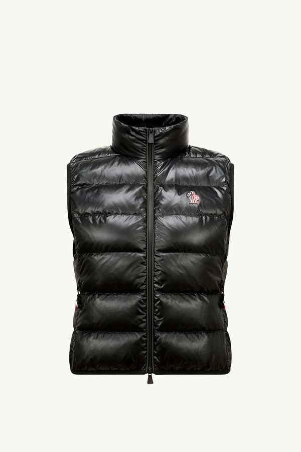 Gepolsterte Jersey-Weste mit Reißverschluss Damen Schwarz Moncler 2