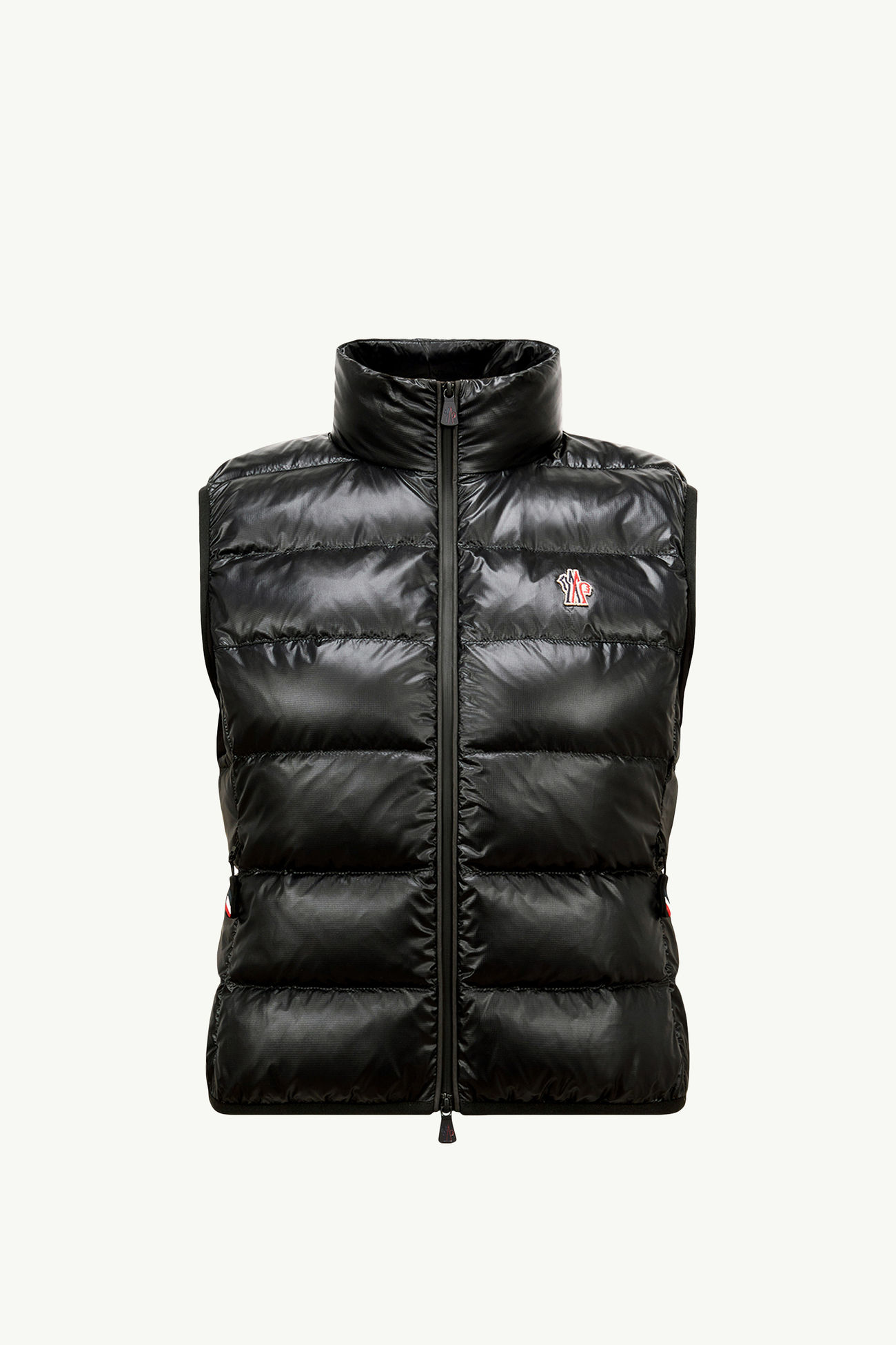 Padded Zip-Up Jersey Gilet Women Black Moncler 2