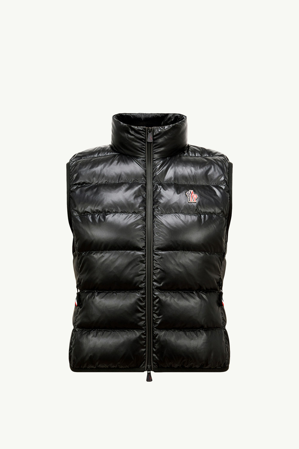 Padded Zip-Up Jersey Vest Women Black Moncler 2