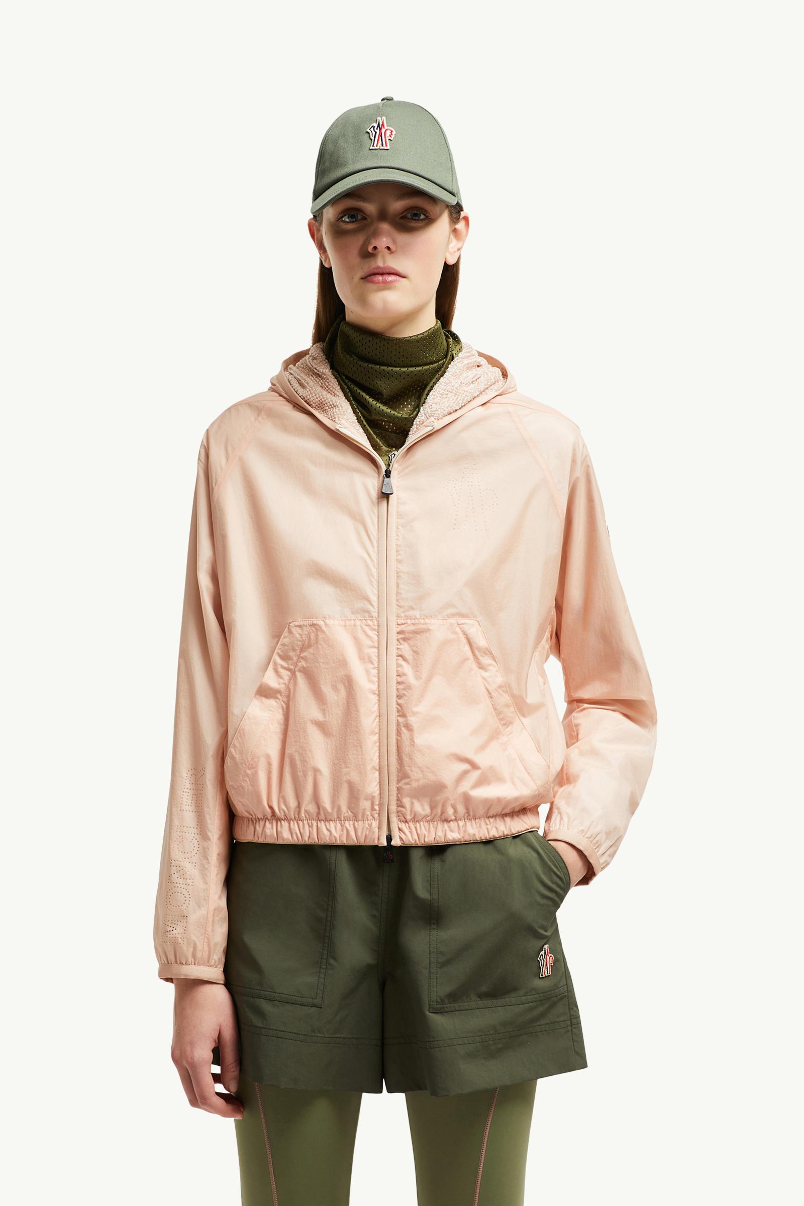 MONCLER モンクレール ピンク ジップアップパーカー トラックジャケット ピンク系 MONCLER(モンクレール) パーカー・フーディ(レディース