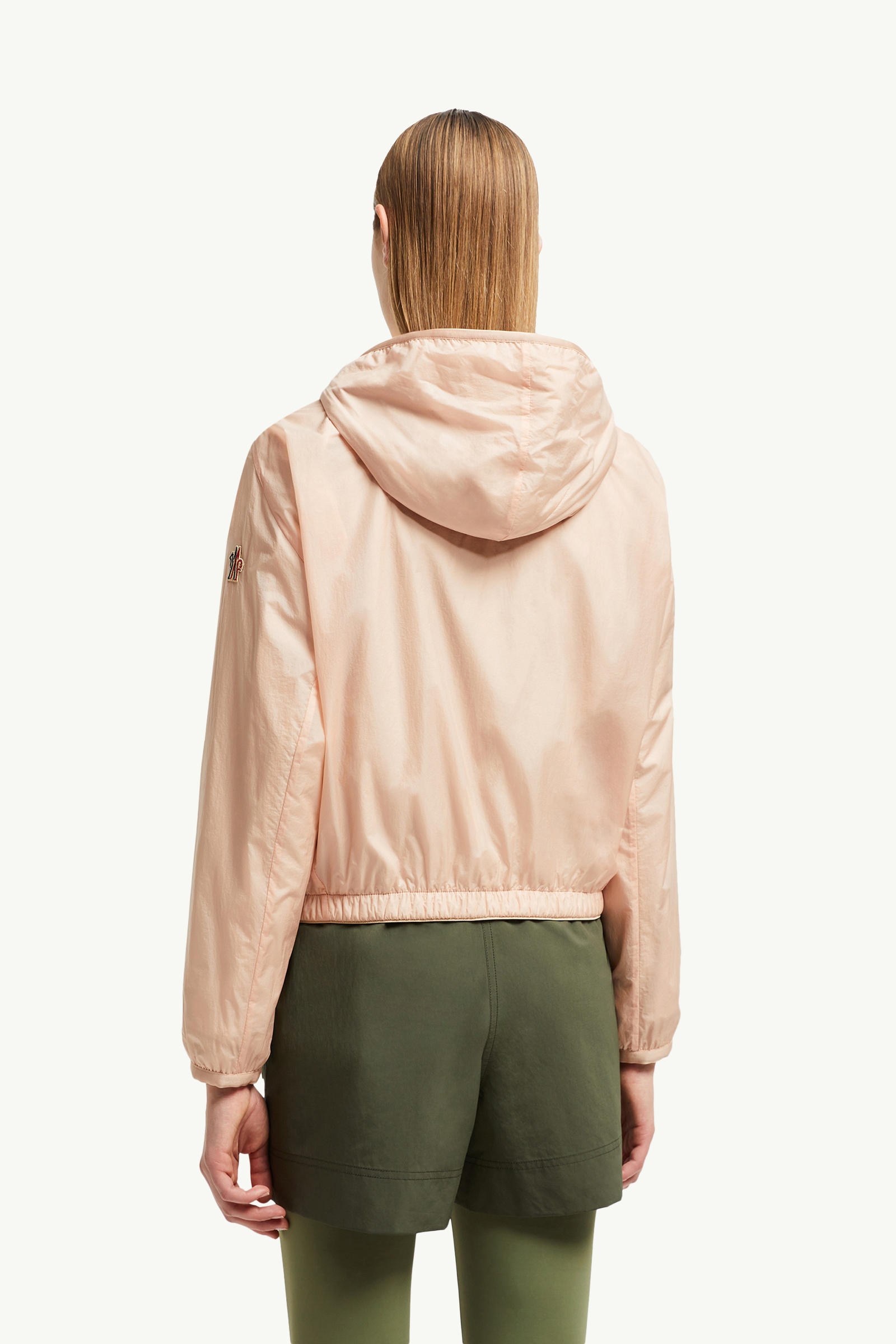 Logo Hoodie Women Pink Moncler 4