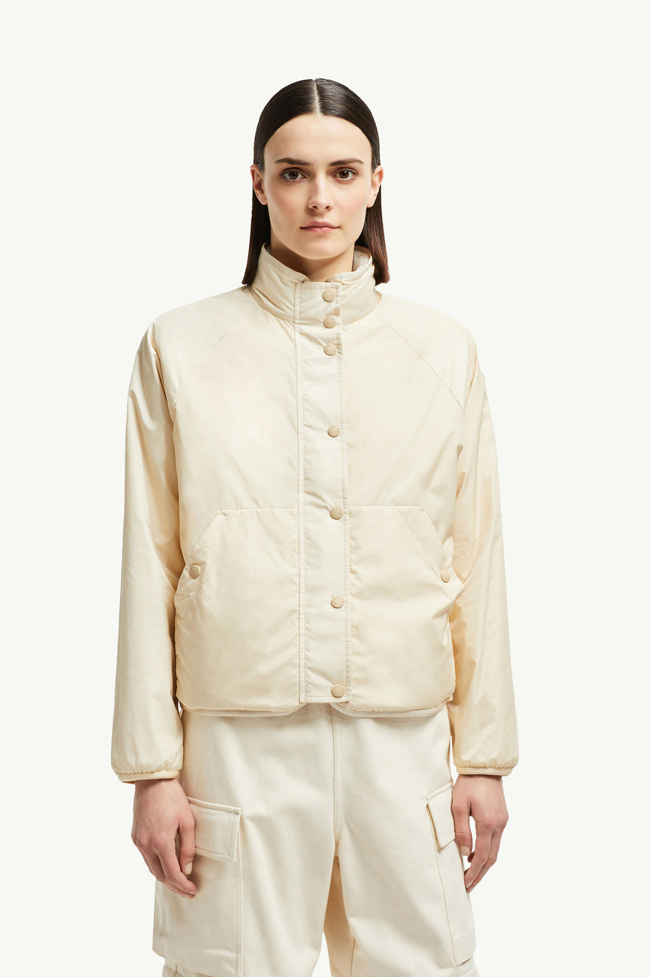 Sweatshirt mit Reißverschluss aus wendbarem Polartec® Damen Weiß Moncler 3