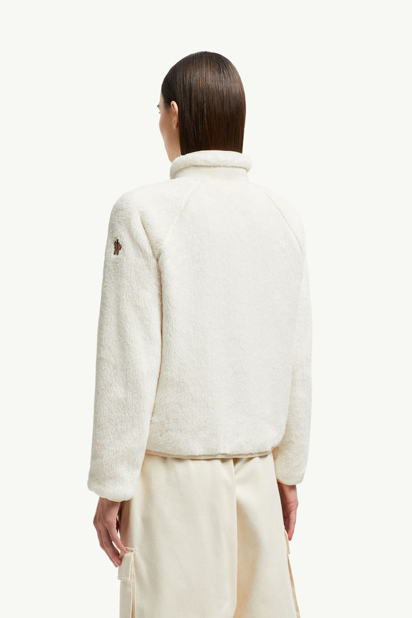 Reversible Polartec® Zip-Up Sweatshirt Women White Moncler 4