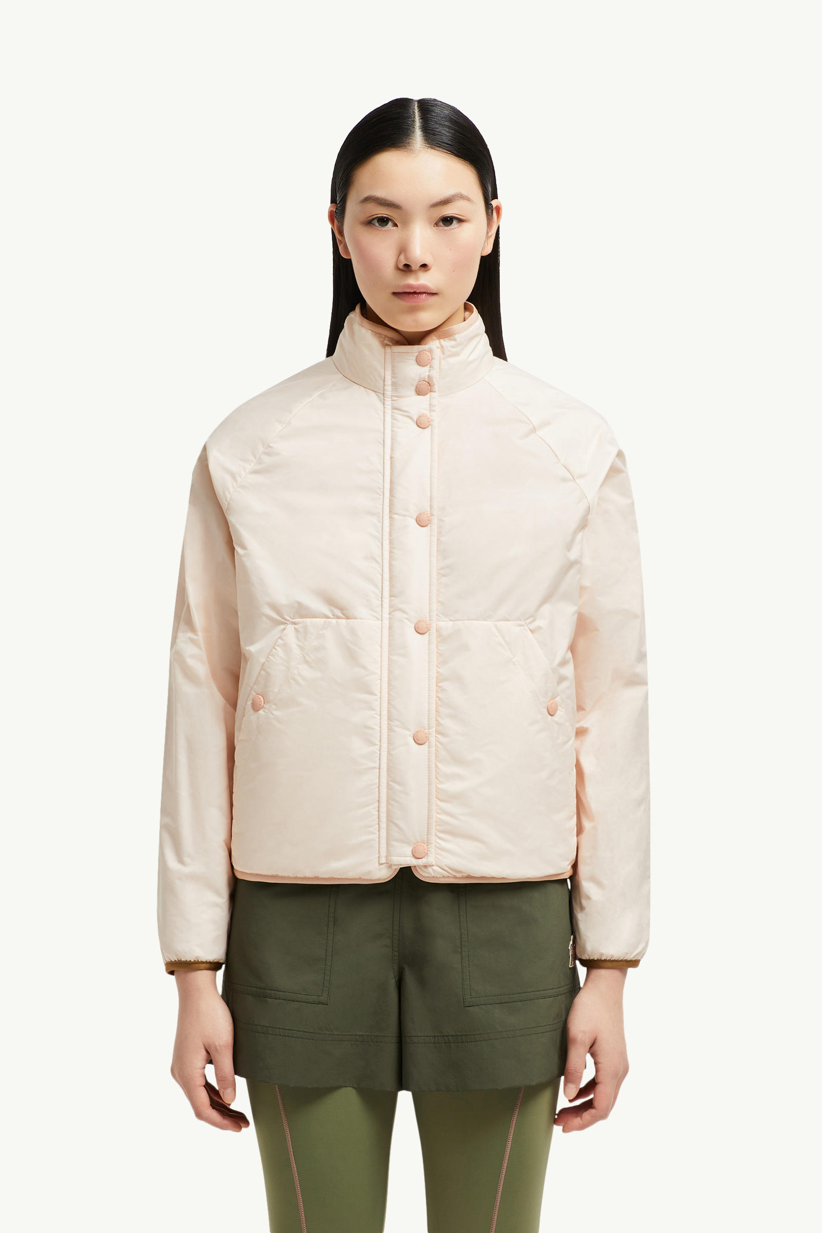 Reversible Polartec® Zip-Up Sweatshirt Women Light Pink Moncler 3