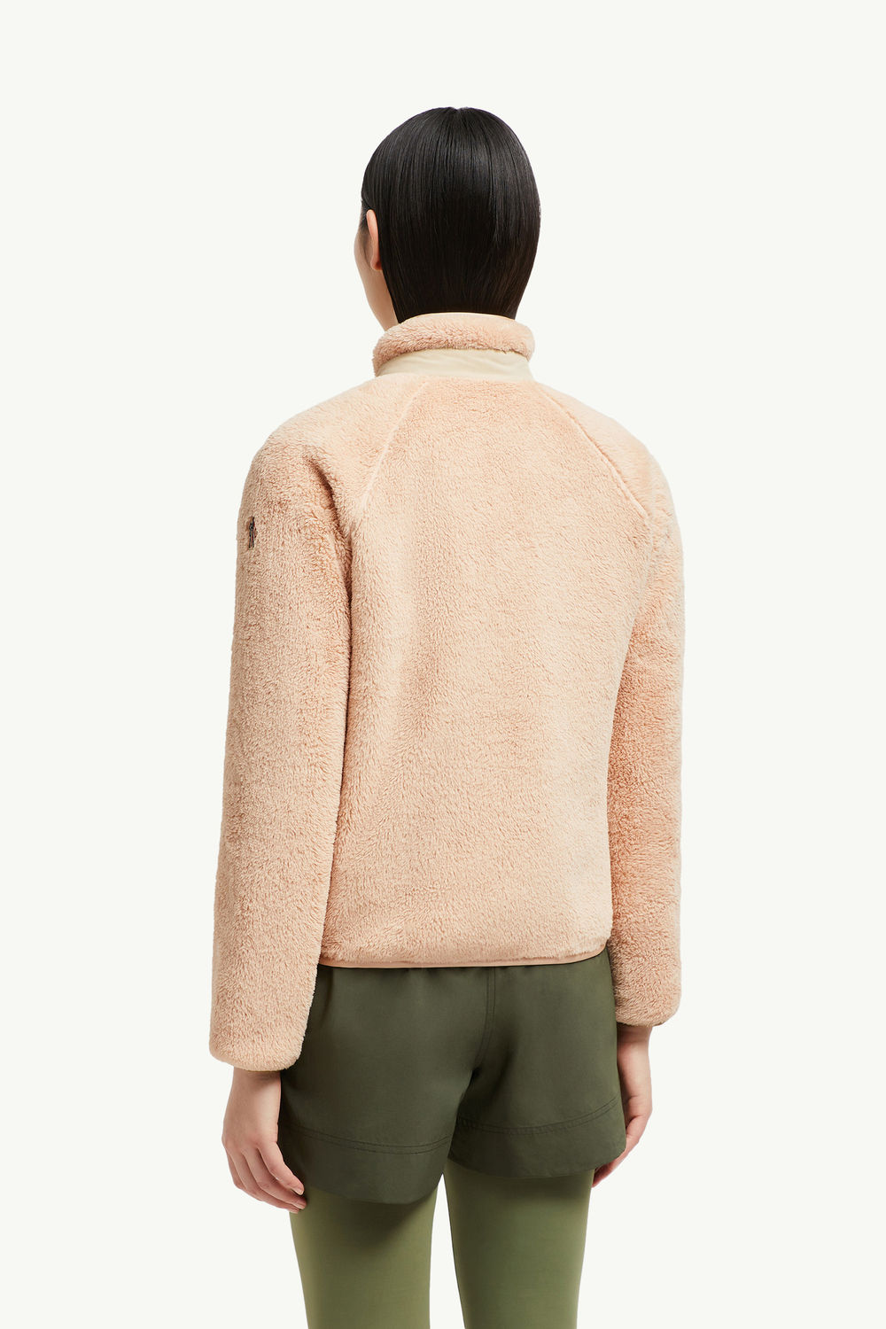 Reversible Polartec® Zip-Up Sweatshirt Women Light Pink Moncler 4