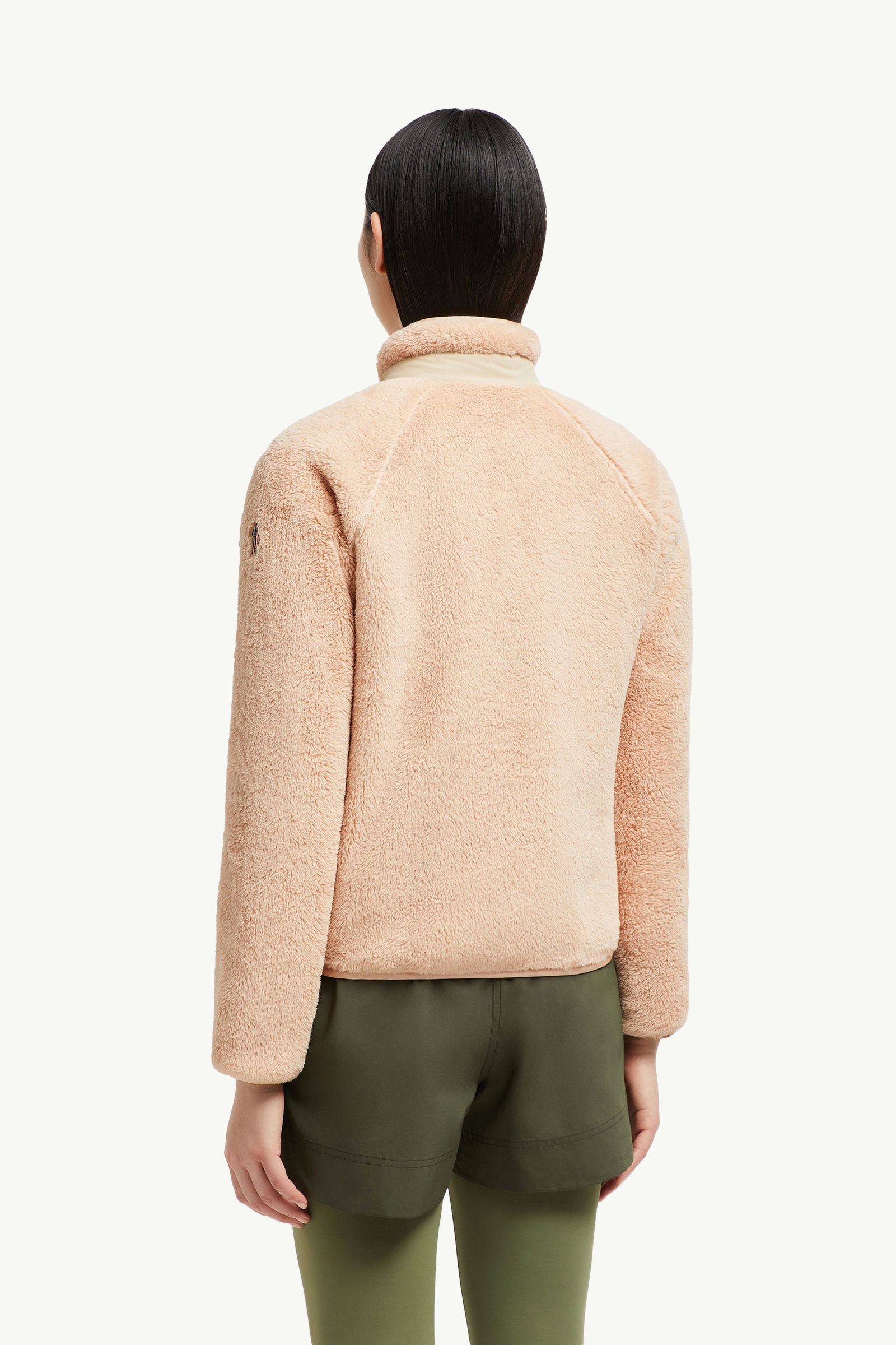 Reversible Polartec® Zip-Up Sweatshirt Women Light Pink Moncler 4
