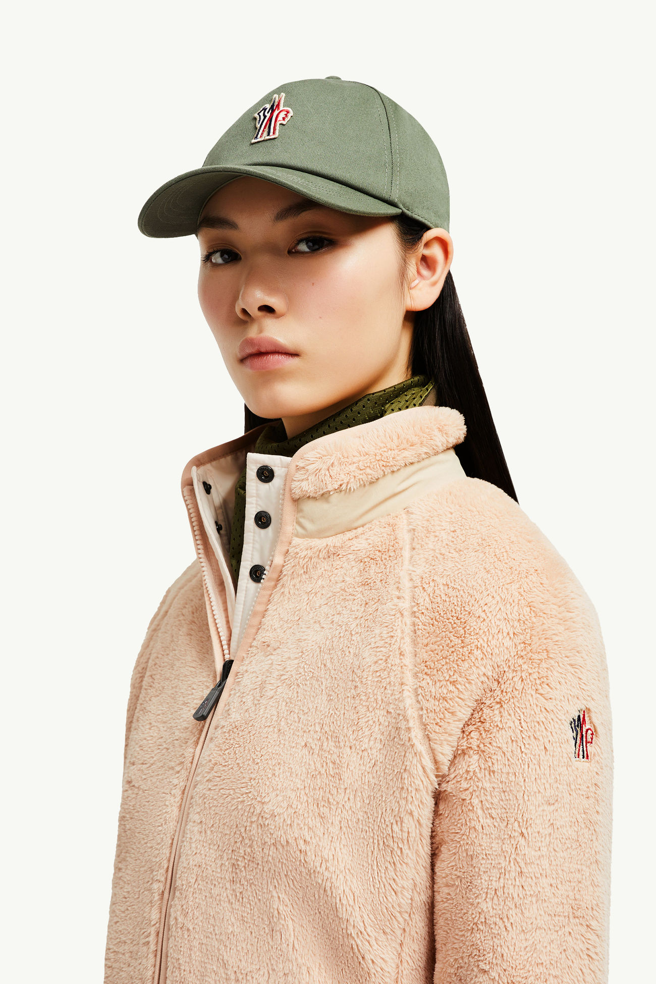 女士双面Polartec®拉链卫衣 女士 浅粉色 Moncler 9