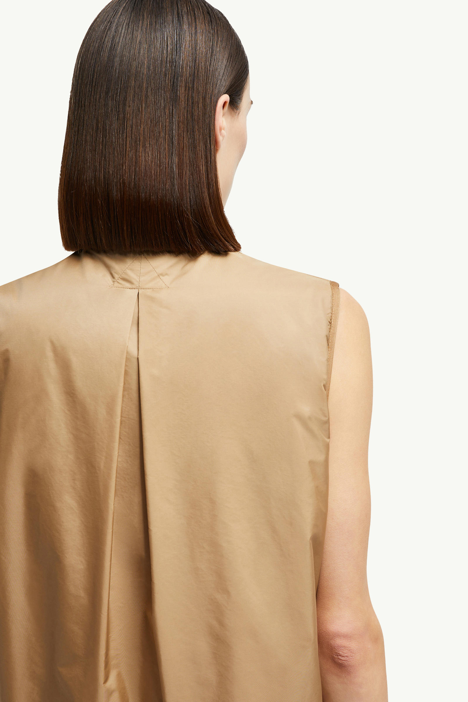 Reversible Polartec® Zip-Up Gilet Women Camel Beige Moncler 6