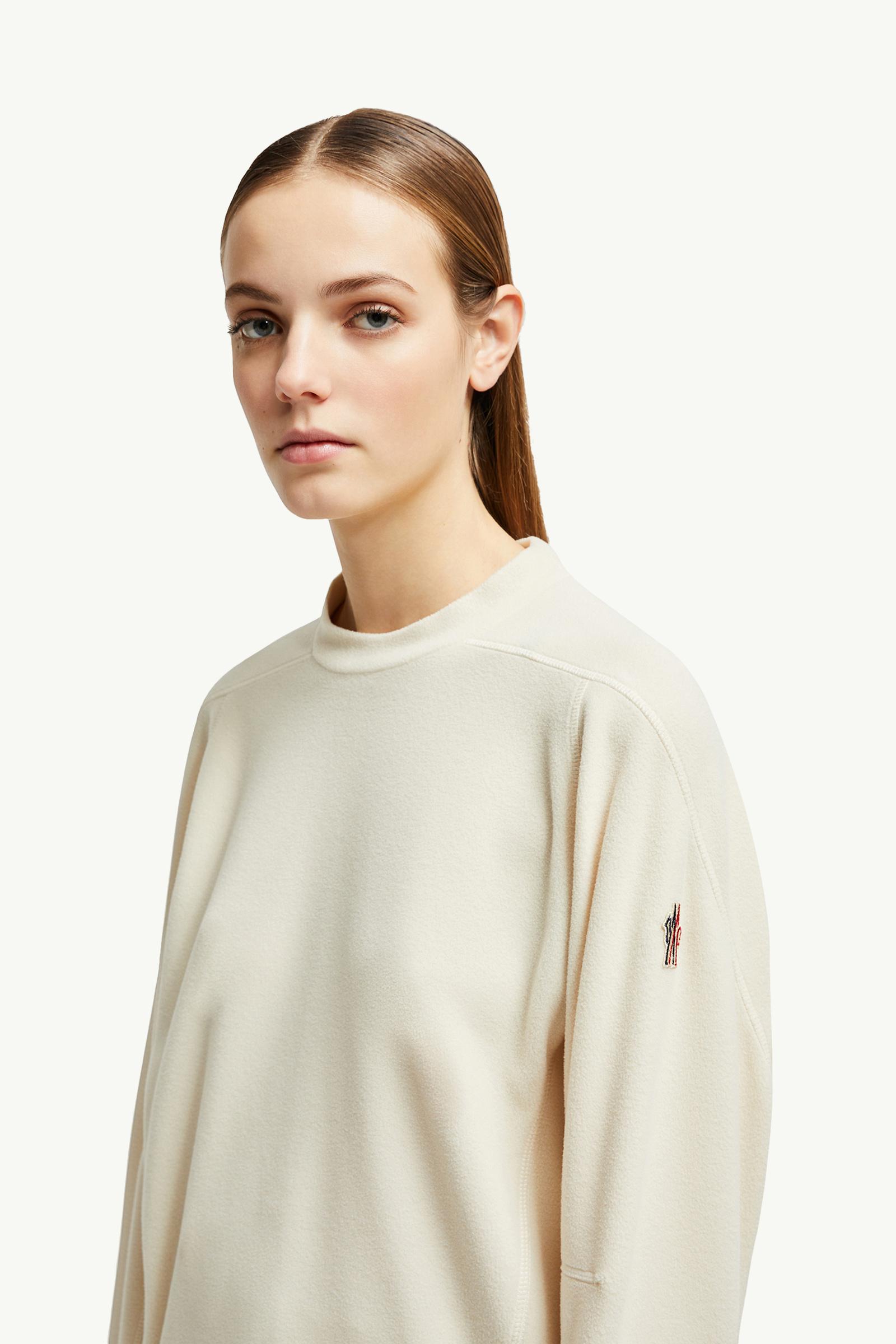 Fleece Sweatshirt Women White Moncler 1