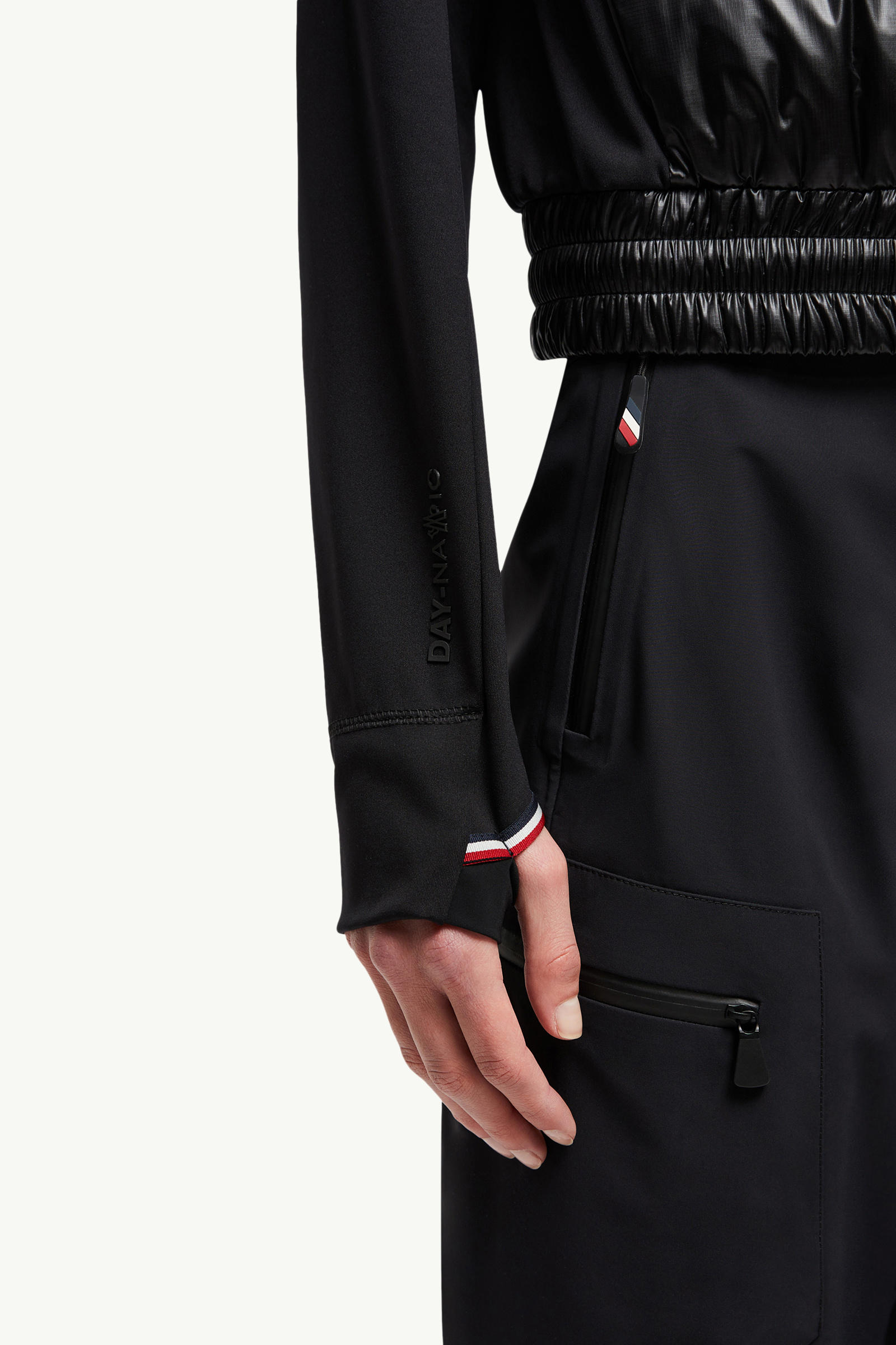 Padded Zip-Up Jersey Cardigan Women Black Moncler 6