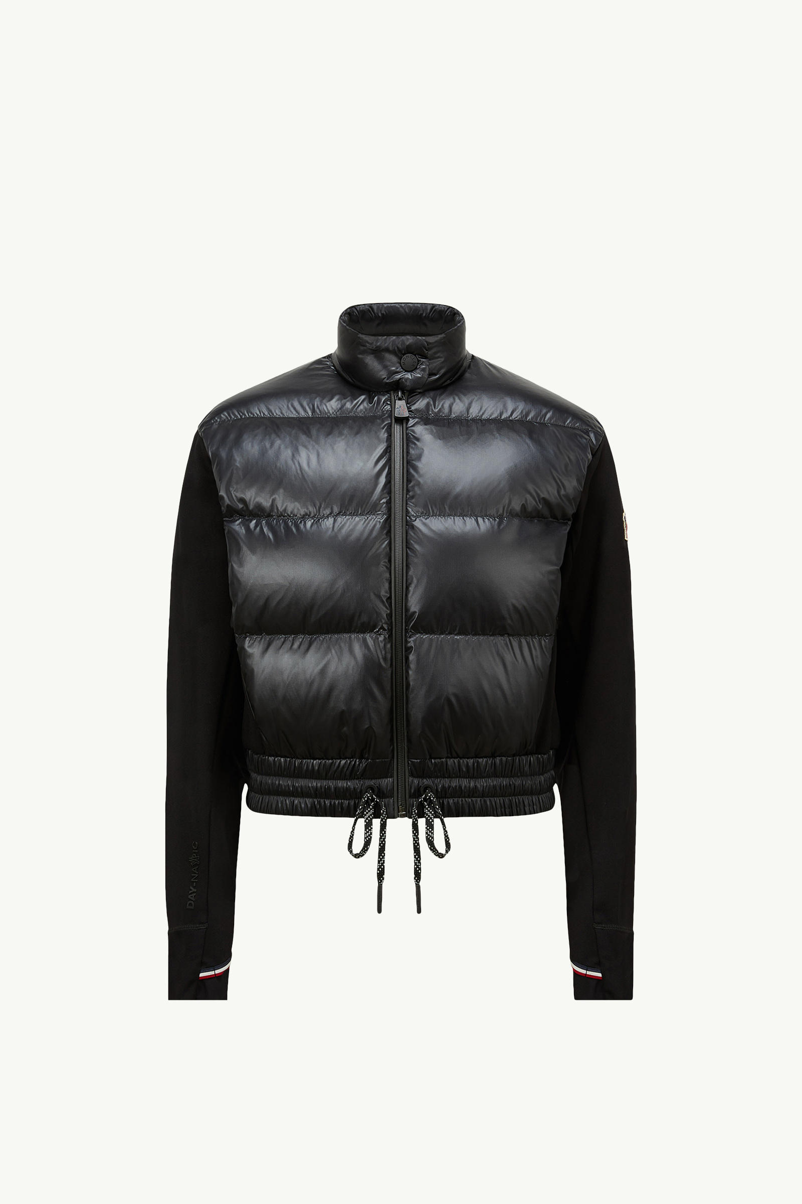 Cárdigan acolchado de jersey con cremallera Mujer Negro Moncler 2