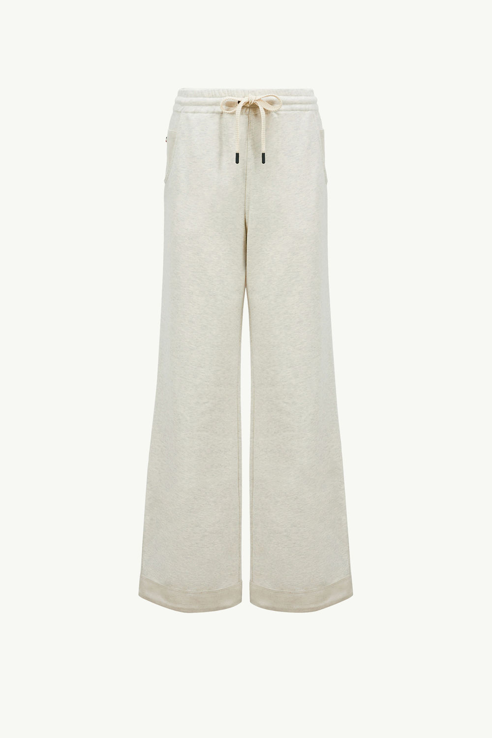 Cotton & Linen Track Pants Women Ice Gray Moncler 2