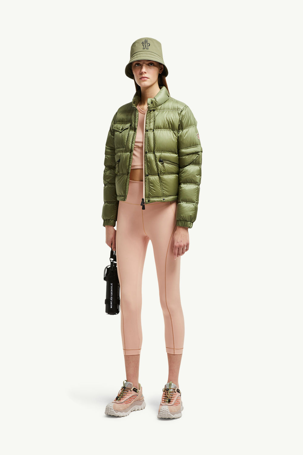 Logo Leggings Women Pink Moncler 0