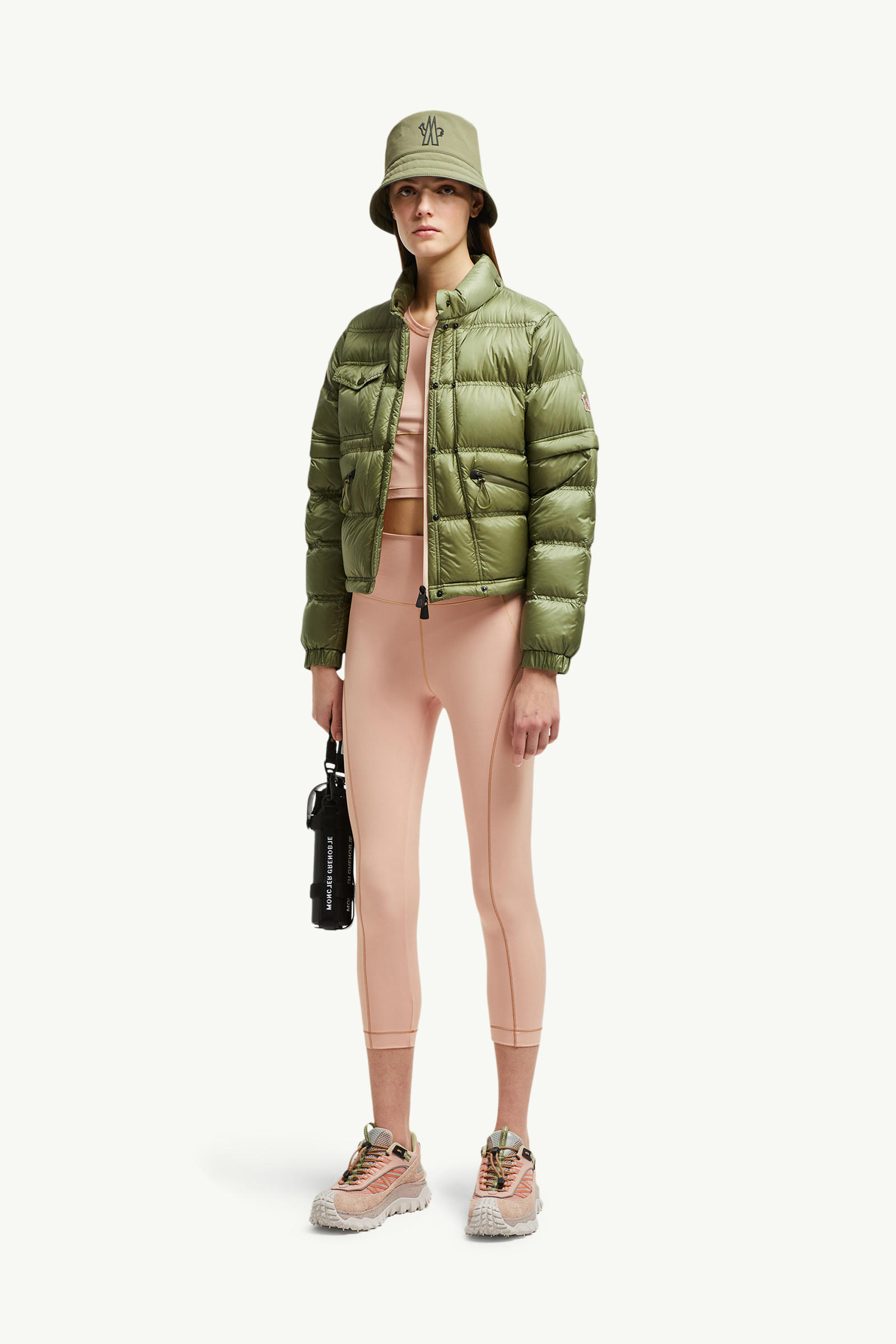 Logo Leggings Women Pink Moncler 0
