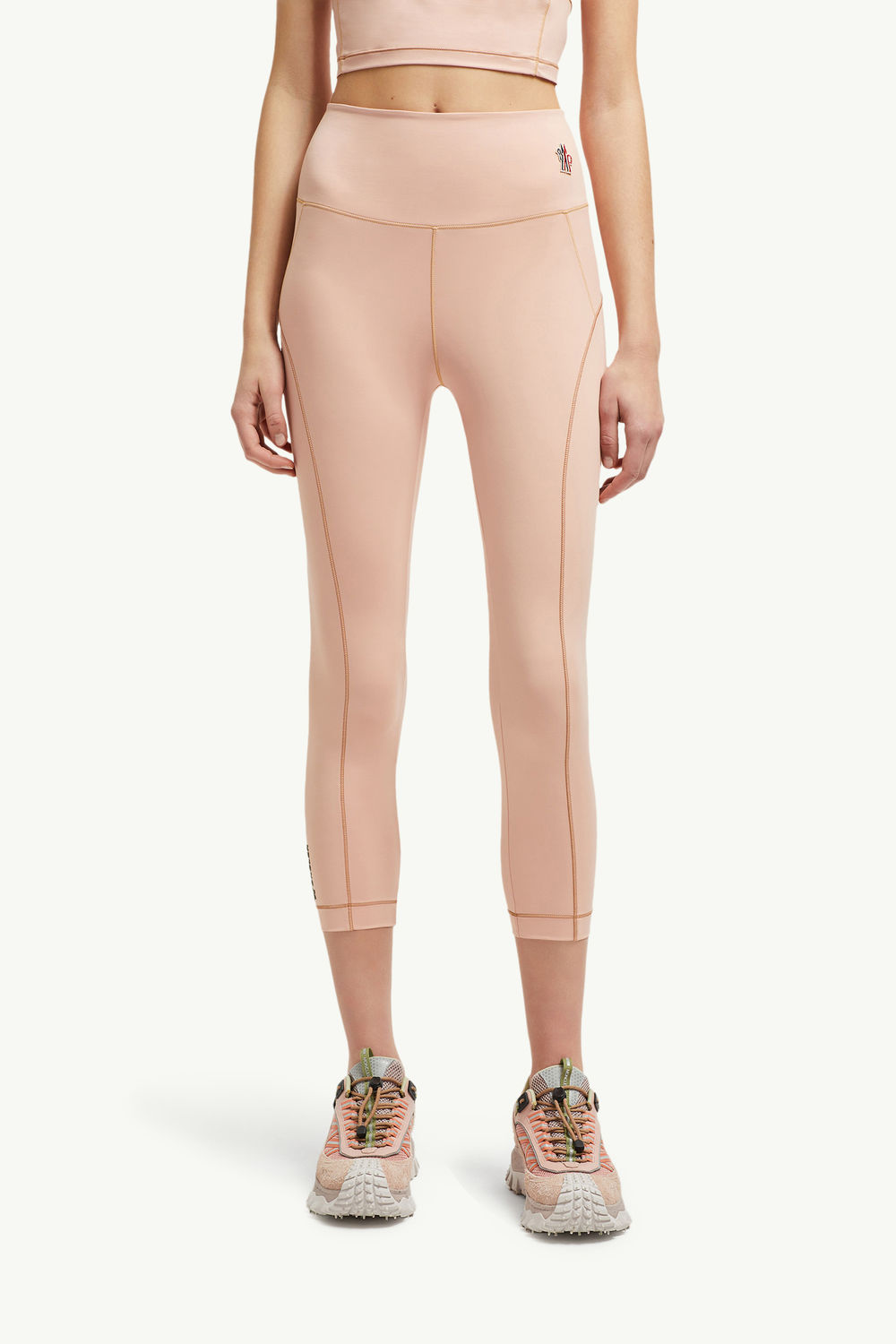 Logo Leggings Women Pink Moncler 3