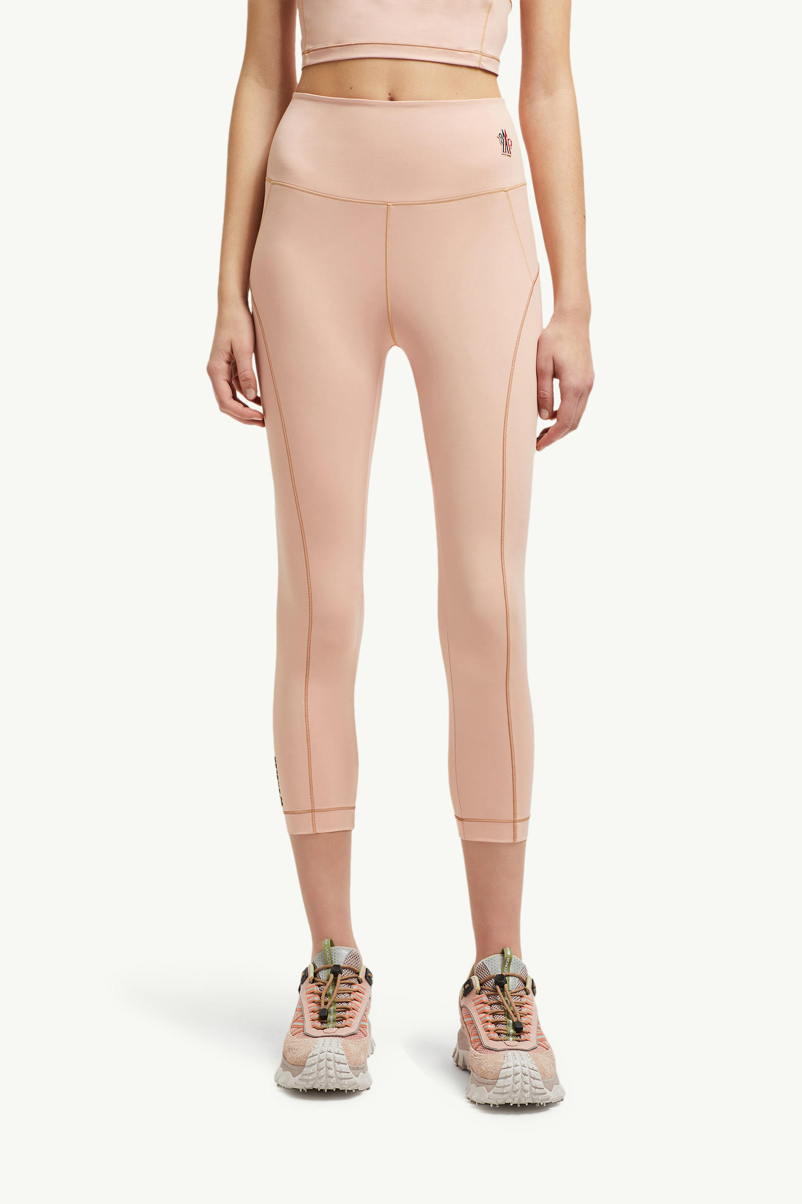 Logo Leggings Women Pink Moncler 3
