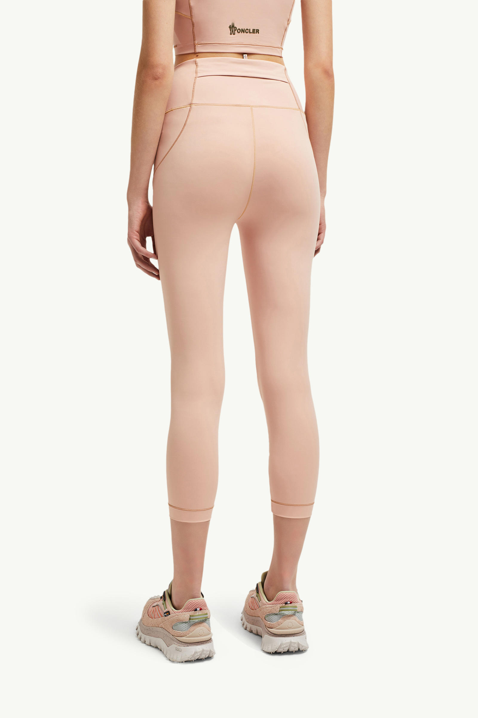 Logo Leggings Women Pink Moncler 4