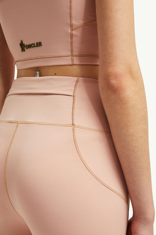 Logo Leggings Women Pink Moncler 6