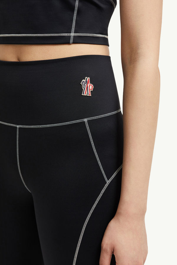 標誌裝飾緊身褲 女士 黑色 Moncler 1