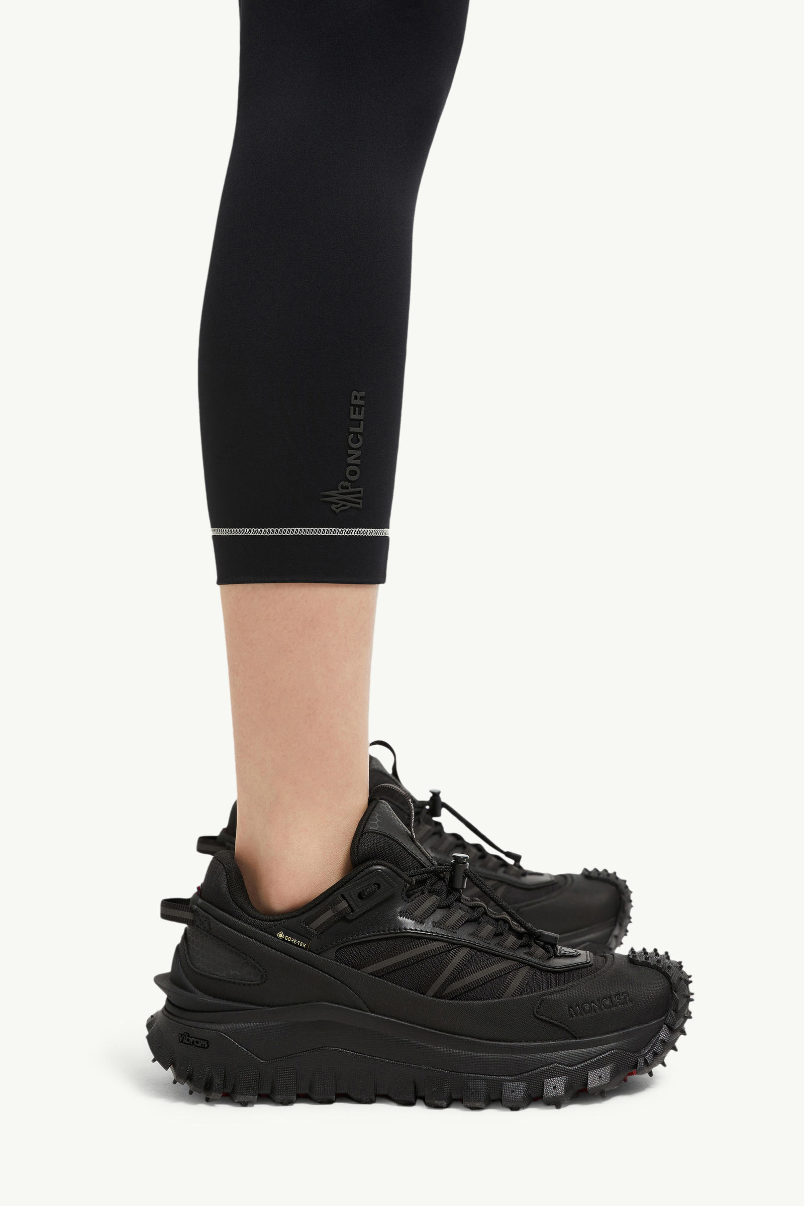 Logo Leggings Women Black Moncler 6