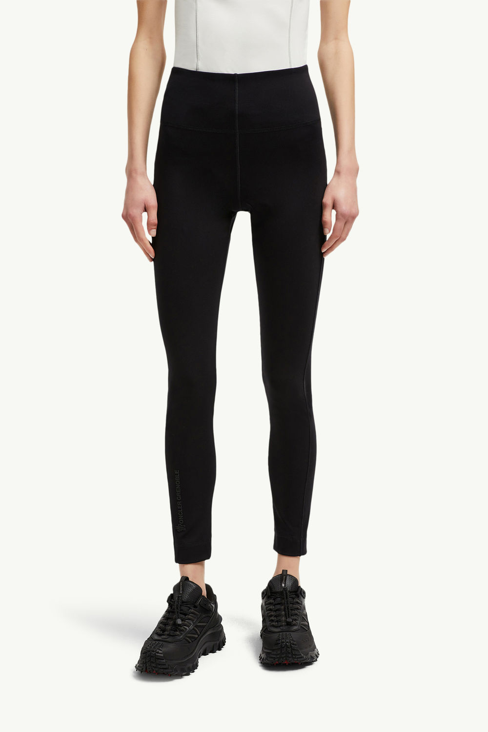 Technical Jersey Leggings Women Black Moncler 3