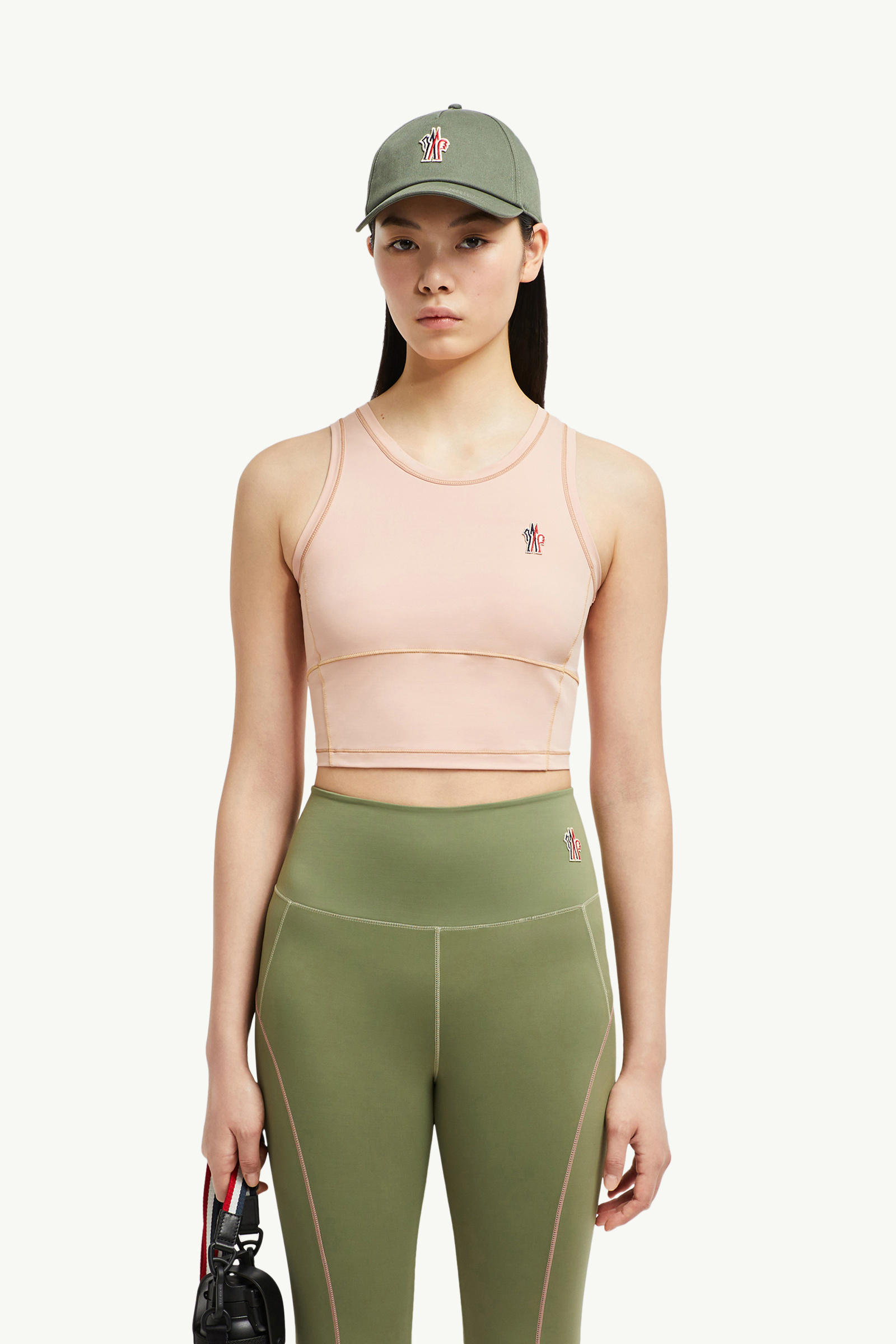 Logo Tank Top Women Pink Moncler 0