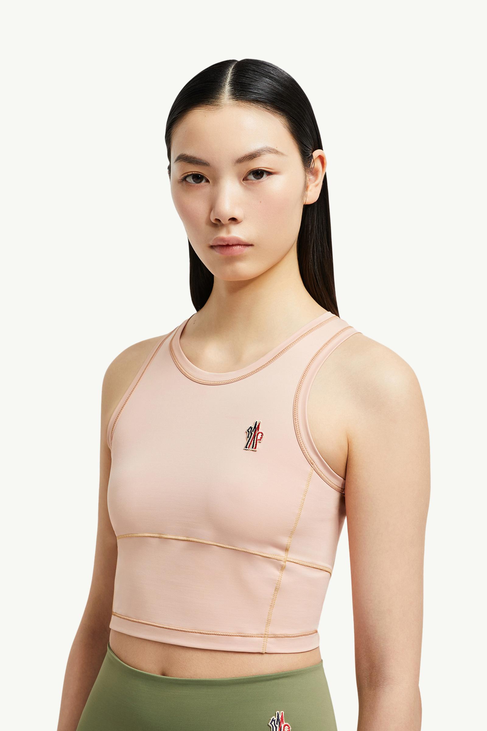 Logo Tank Top Women Pink Moncler 1
