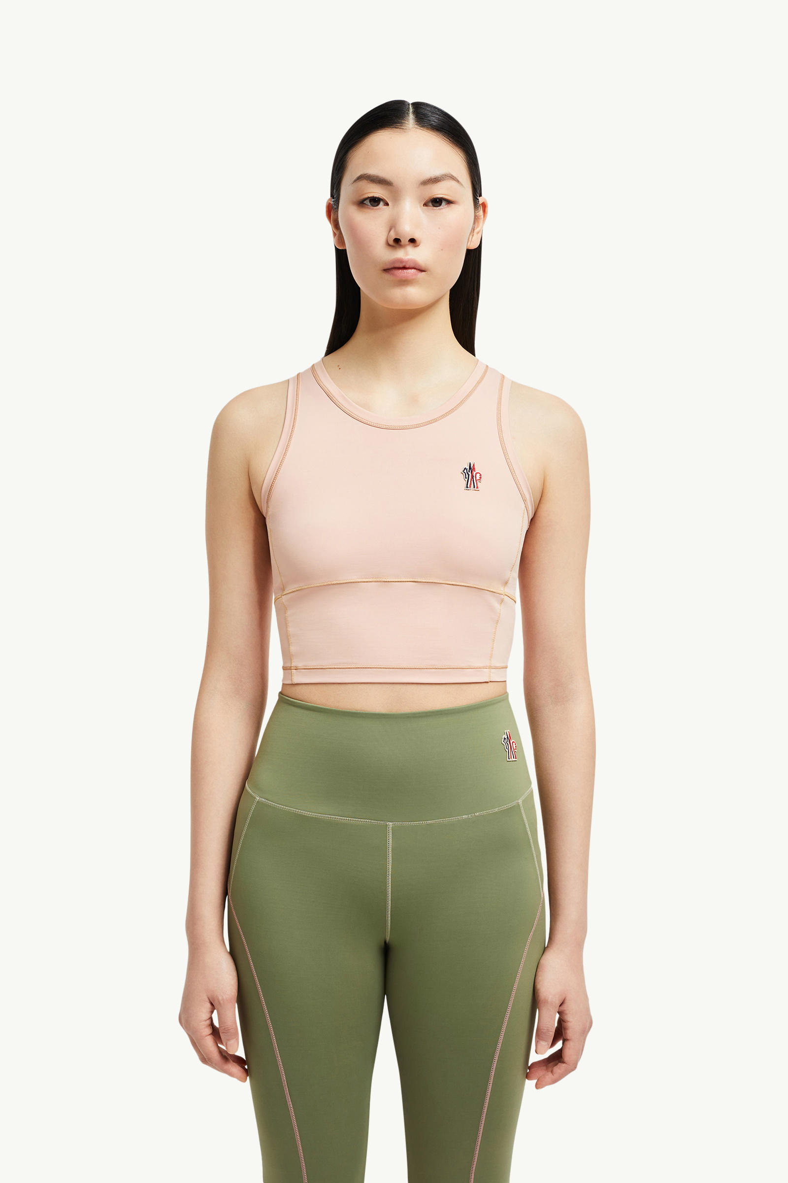 Logo Tank Top Women Pink Moncler 3