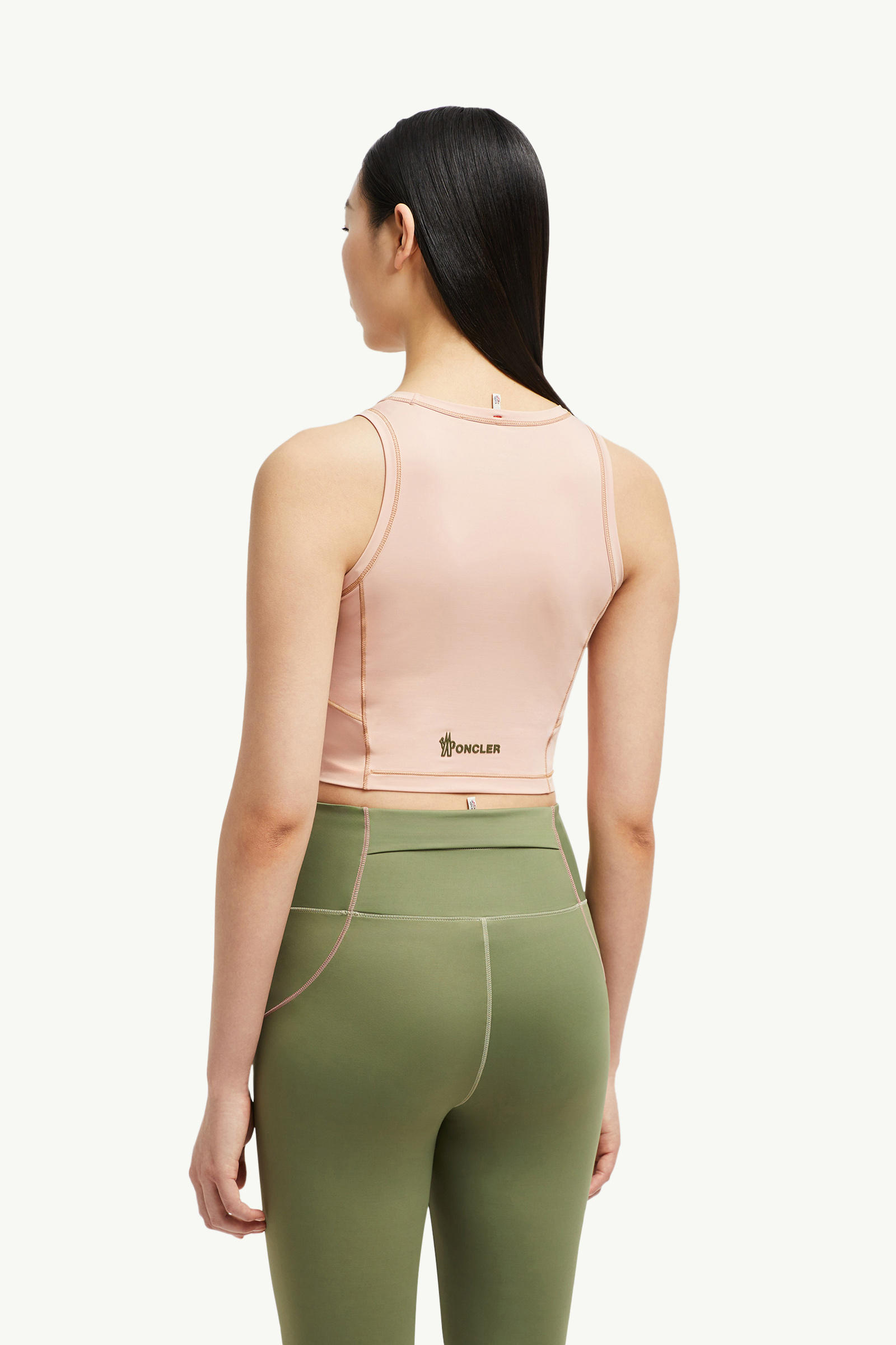 Logo Tank Top Women Pink Moncler 4