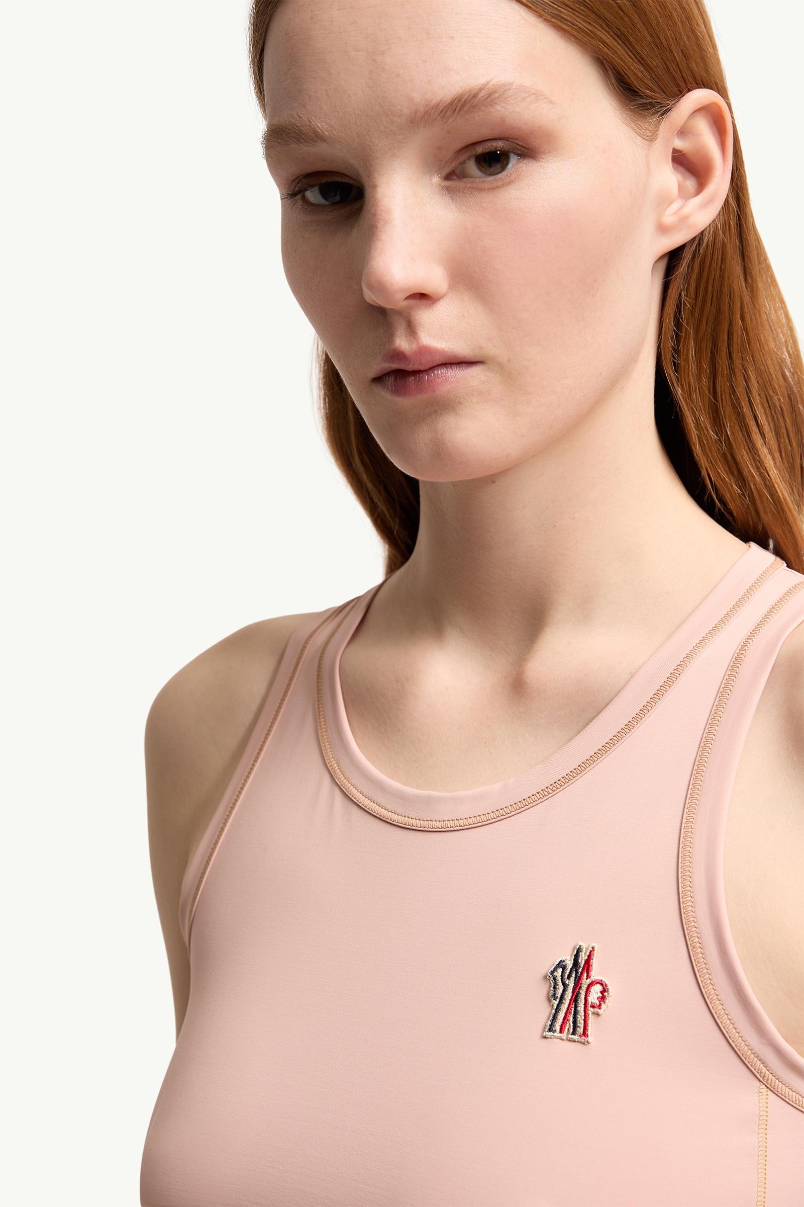 Pink Logo Tank Top - Tops & T-shirts for Women | Moncler US