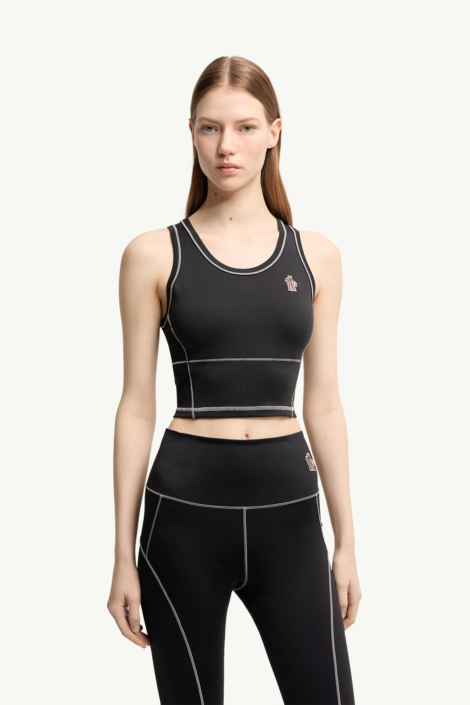 Black Logo Tank Top - Mid-Layers for Women | Moncler US