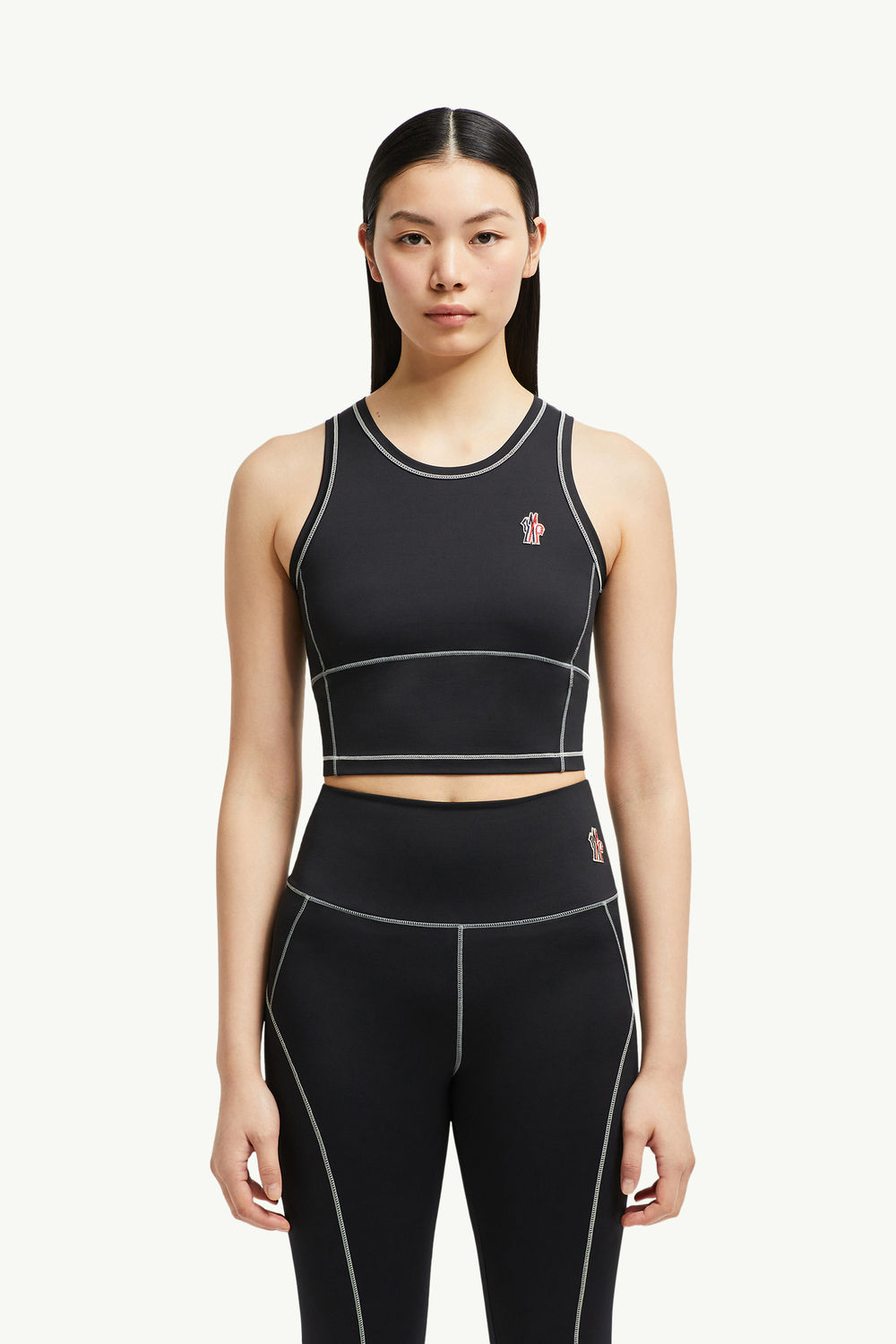 Logo Tank Top Women Black Moncler 3