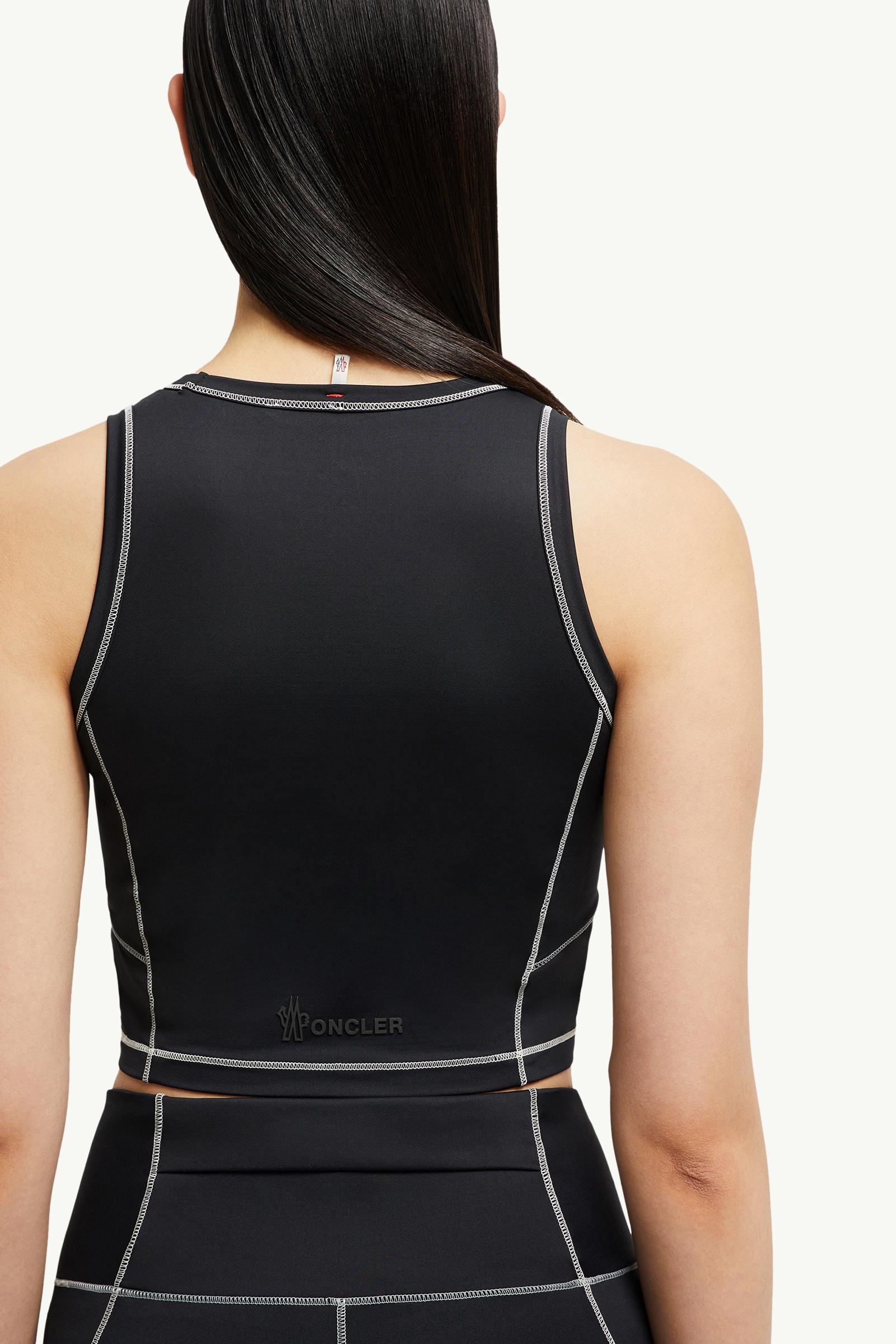 Black Logo Tank Top - Tops & T-Shirts for Women | Moncler LT