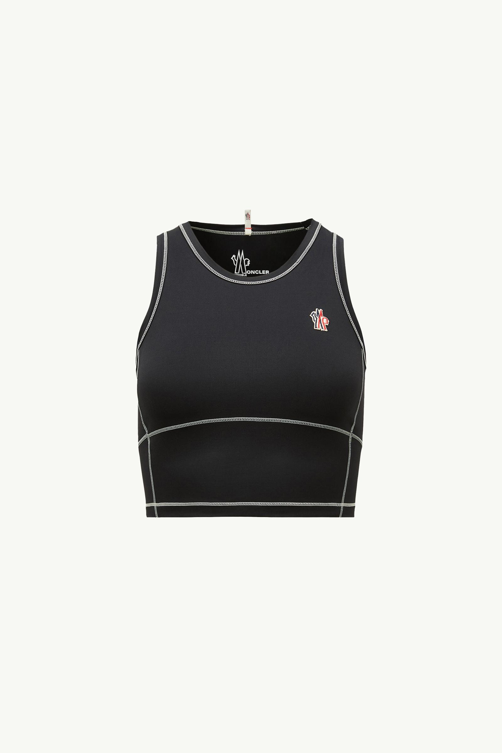 Black Logo Tank Top - Tops & T-Shirts for Women | Moncler LT