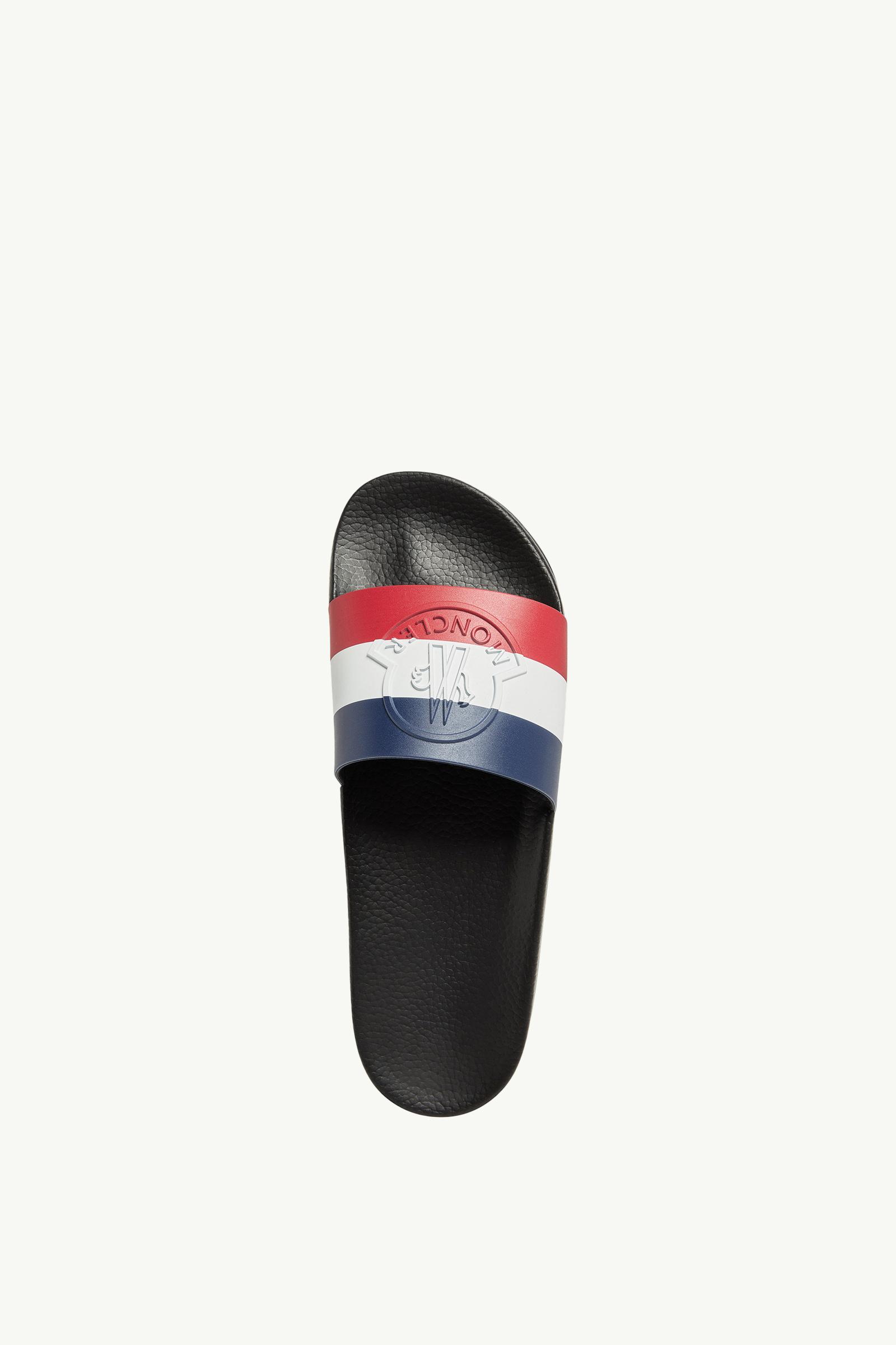 【MONCLER】BASILE SLIDES SHOES◆K109A4C0002001A49 Black Basile Rubber Slides - Sandals & Sliders for Men