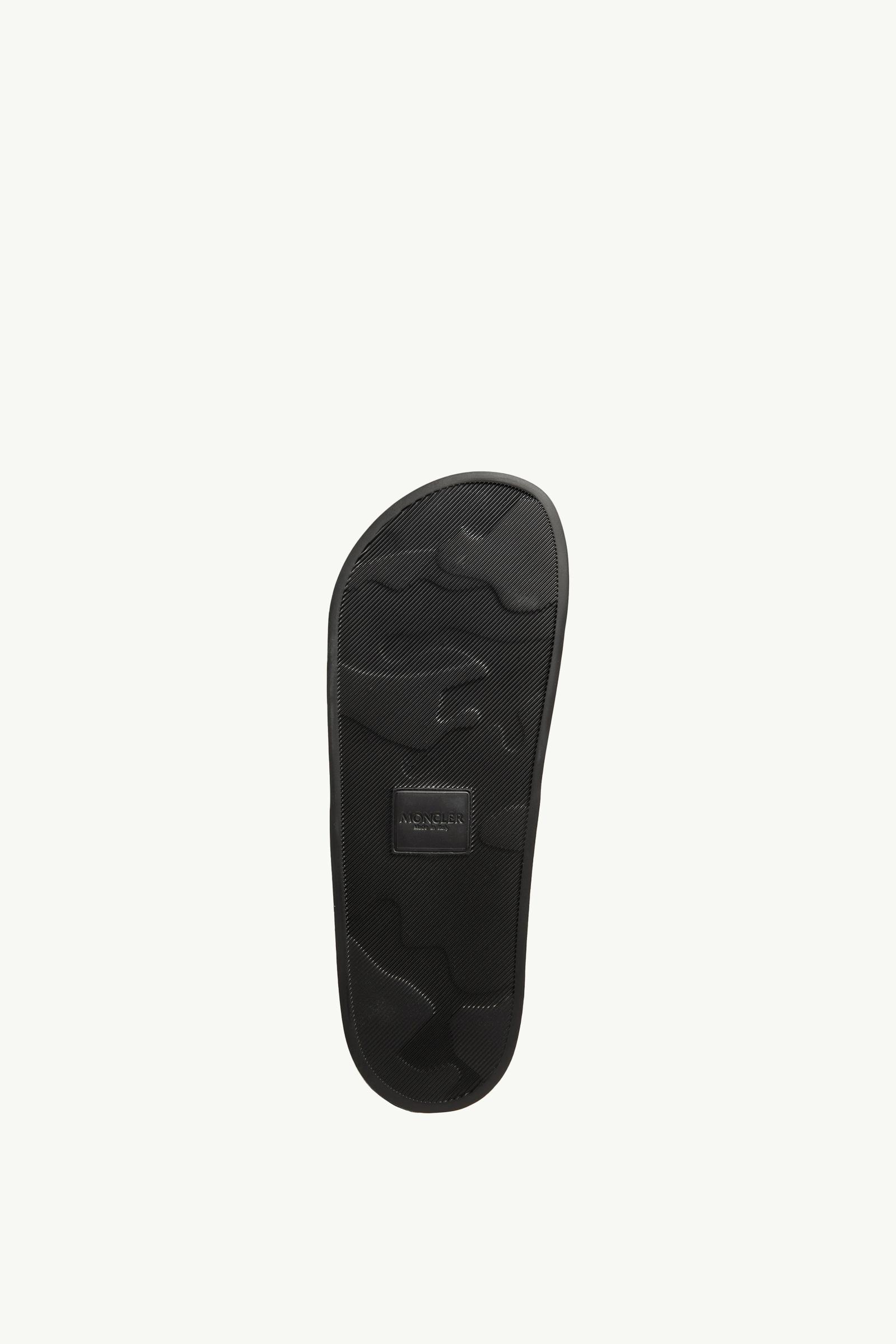 Black Basile Rubber Slides - Sandals & Sliders for Men