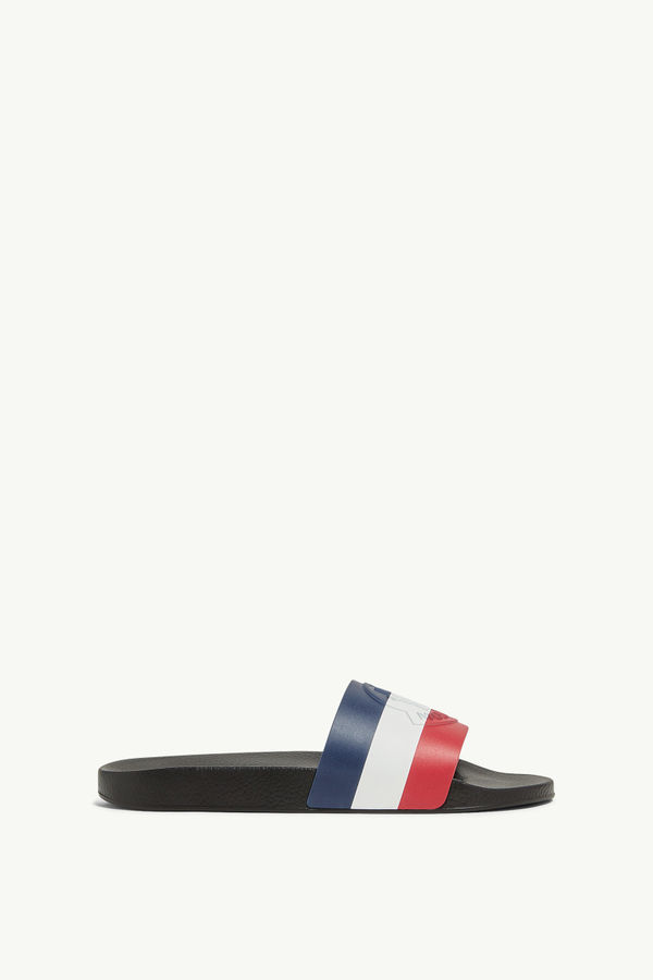 Basile Rubber Sliders Men Black Moncler 0