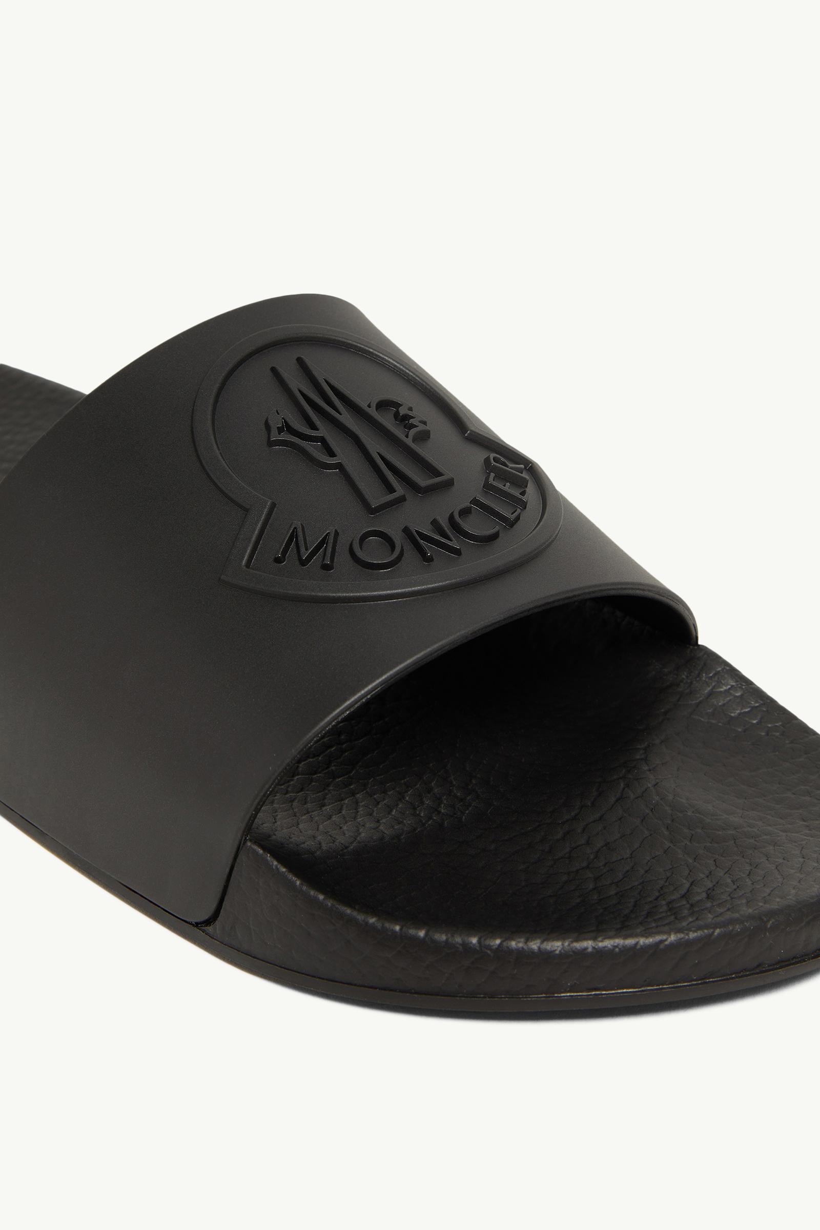 Basile Rubber Sliders Men Black Moncler 1