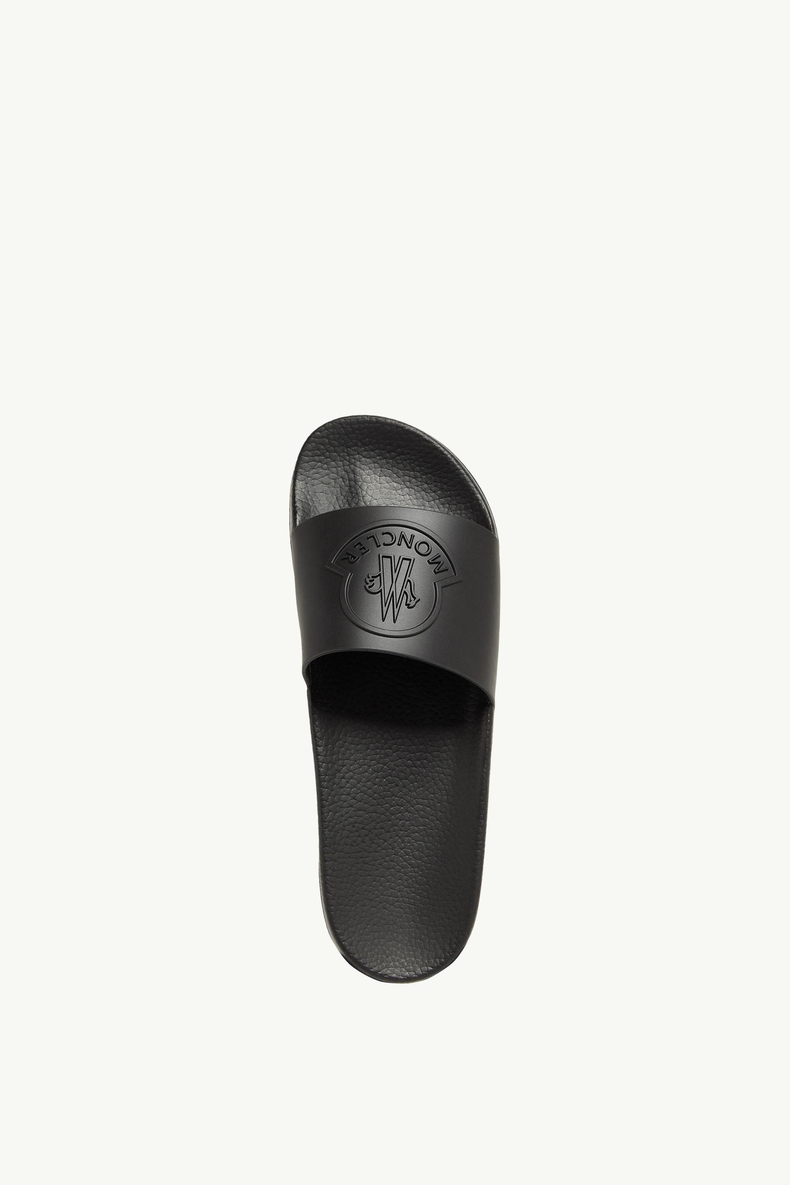 Black Basile Rubber Slides - Sandals & Sliders for Men
