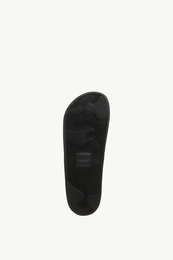 Basile Rubber Sliders Men Black Moncler 3