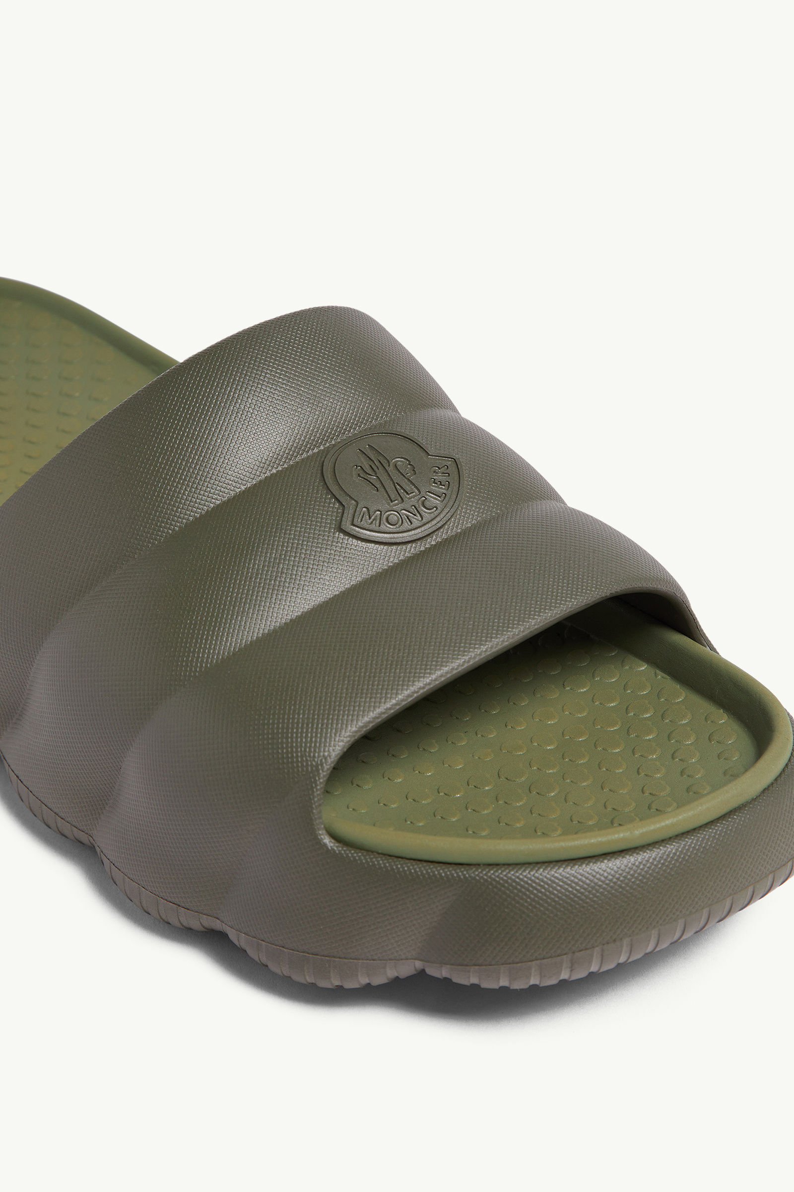 Lilo Quilted Eva Sliders Men Green Moncler 1
