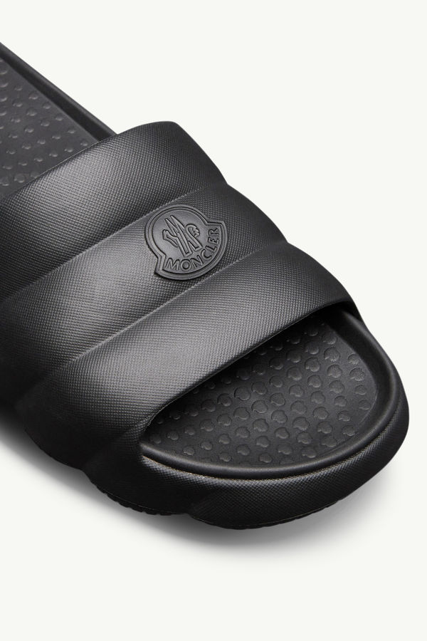 Sandales matelassées en EVA Lilo Hommes Noir Moncler 1
